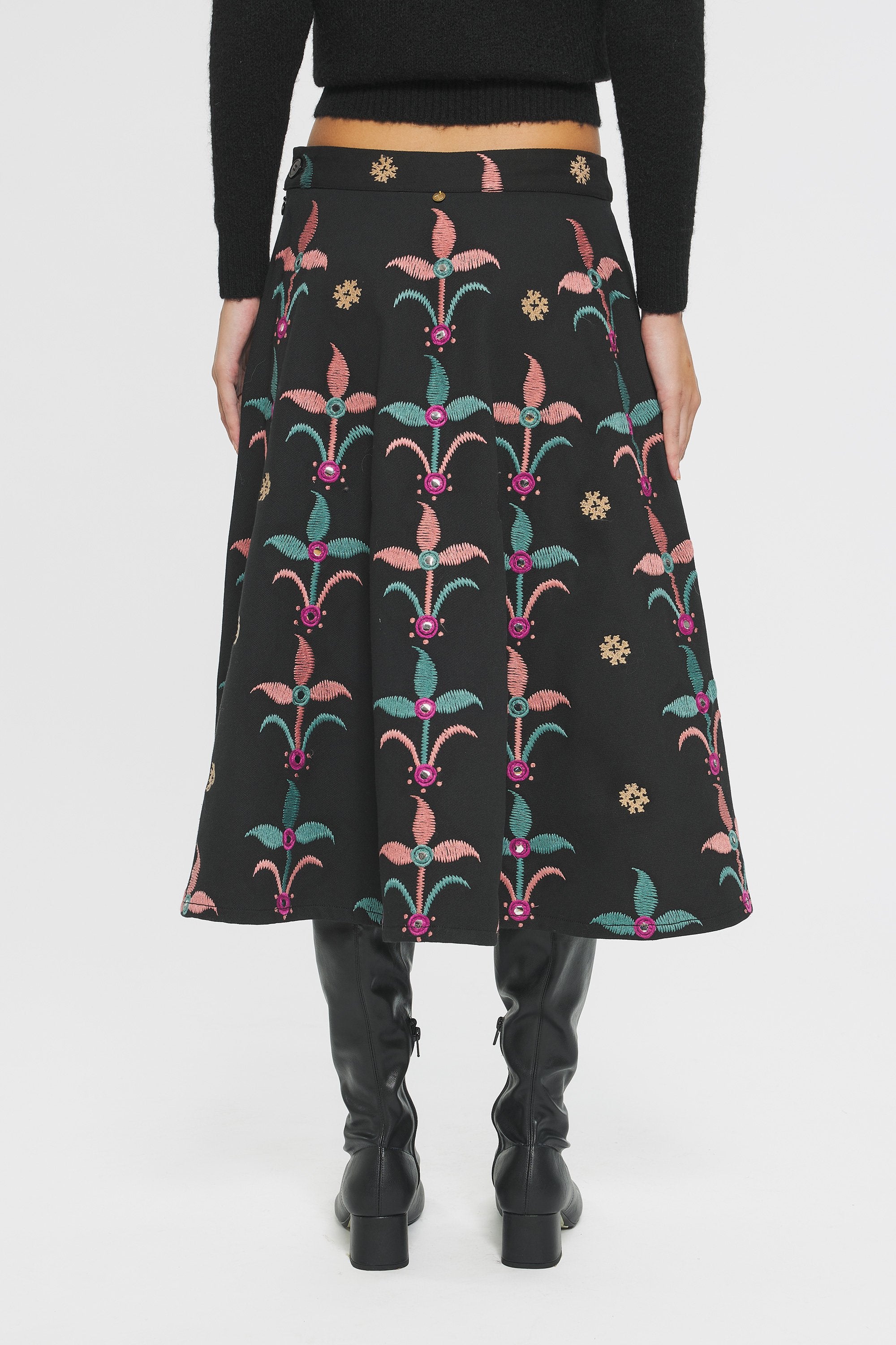 Rafi Embroidered skirt