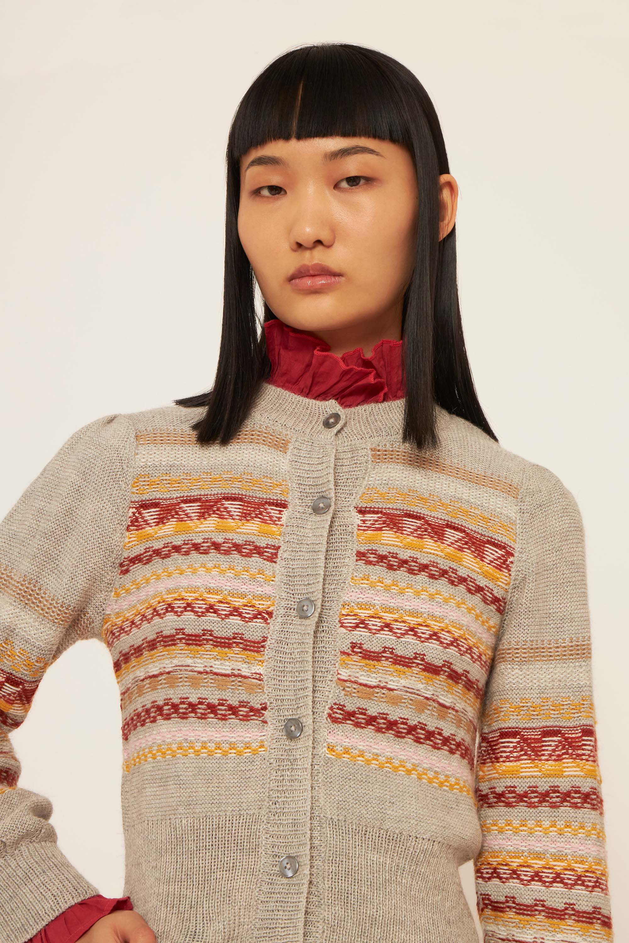 Alpakastrickjacke Roberto