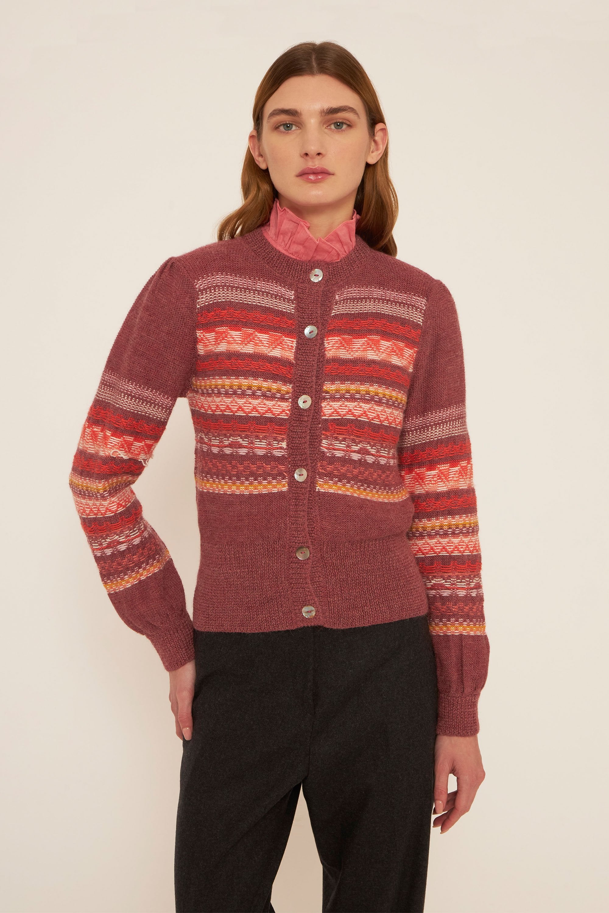 Roberto alpaca wool cardigan