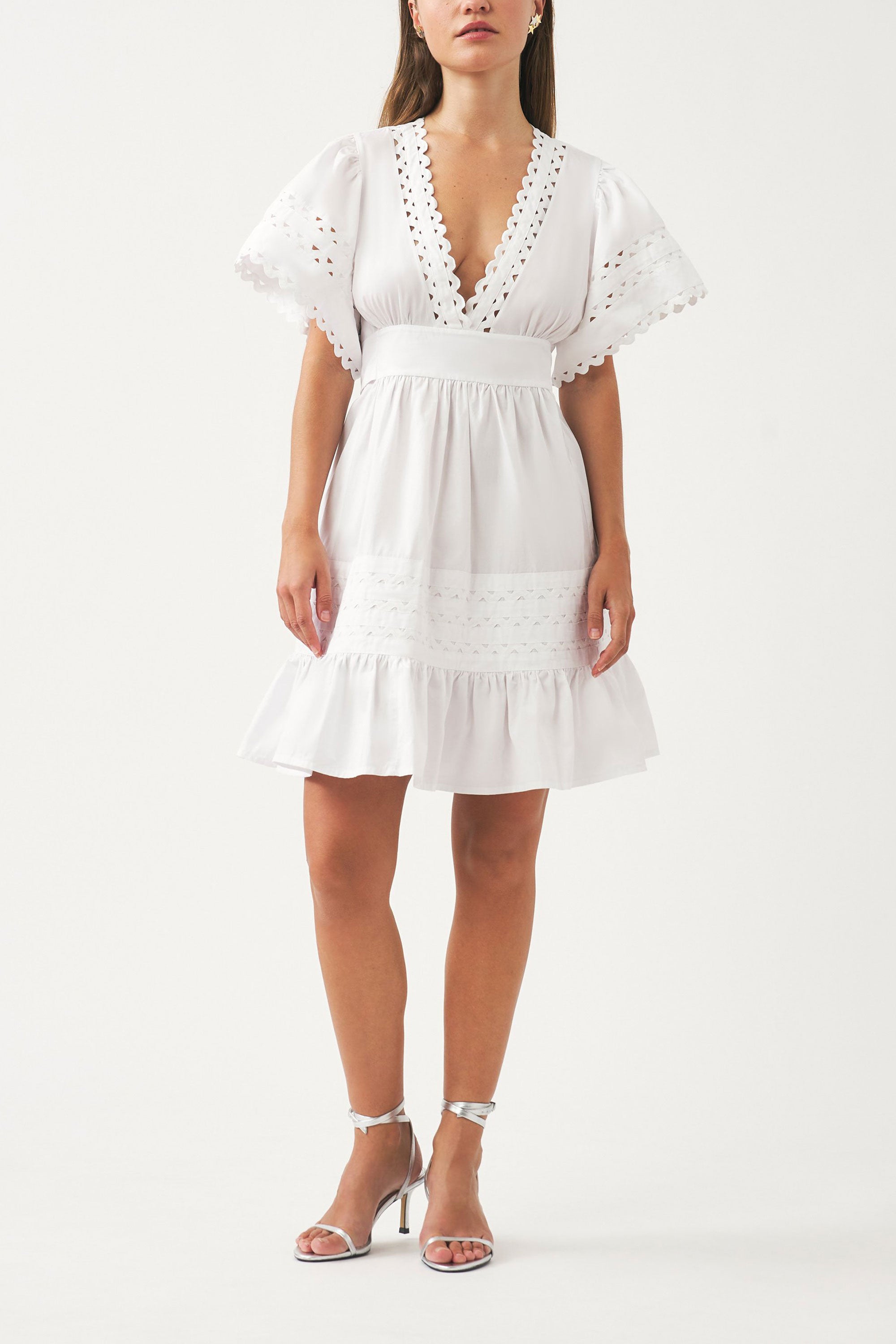 Mini-robe en popeline de coton Rodo