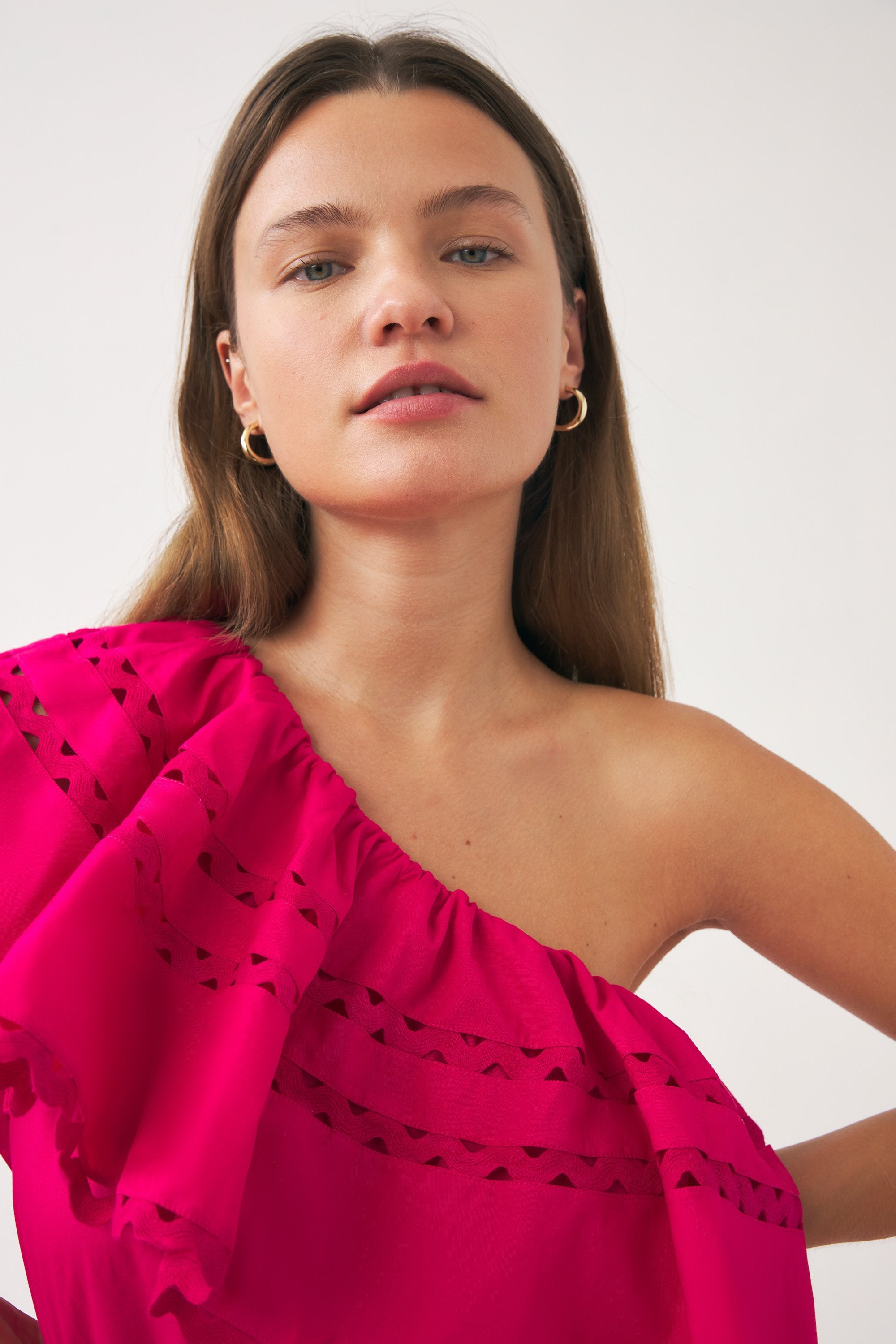 Robe longue asymétrique Rodo