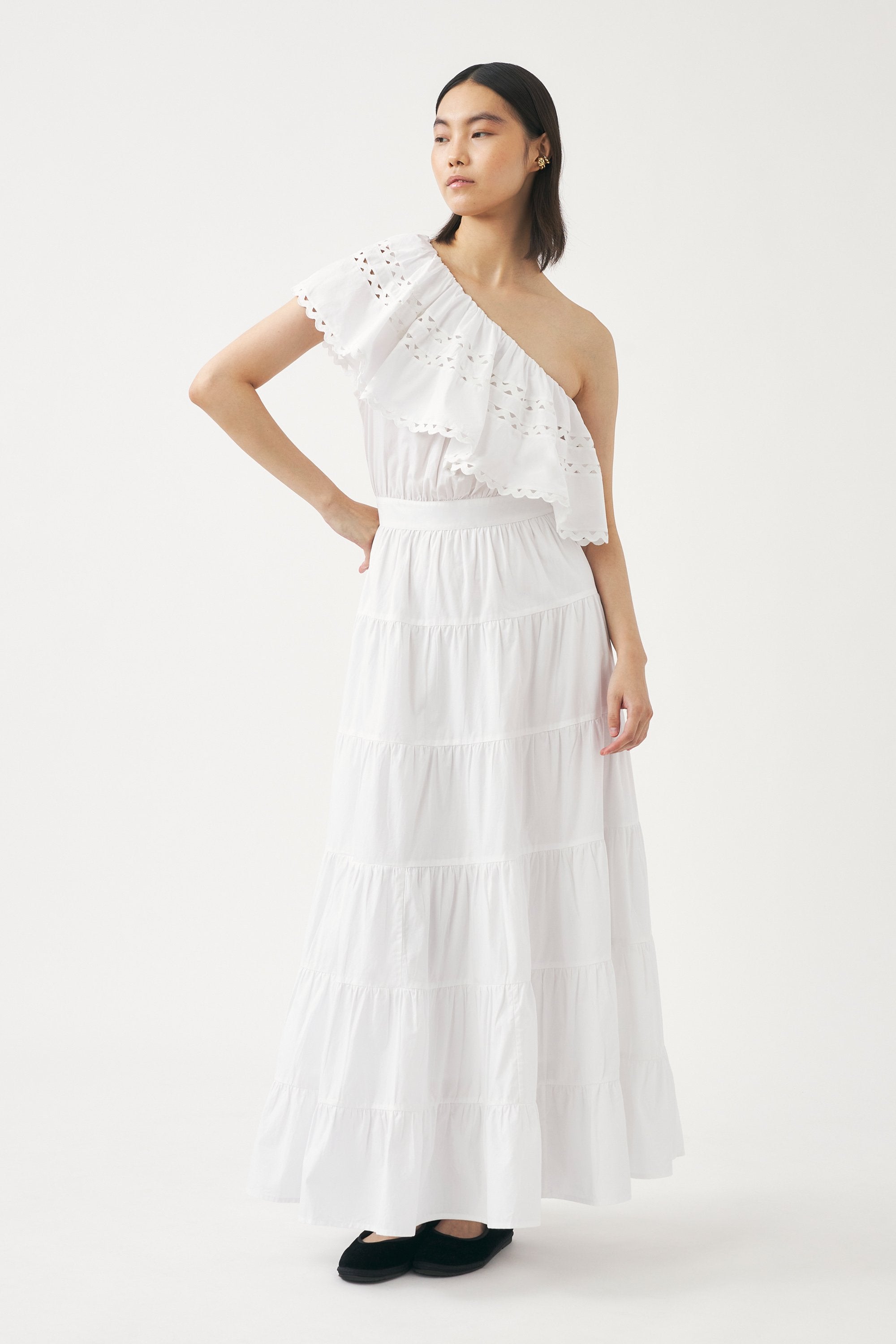 Robe longue asymétrique Rodo