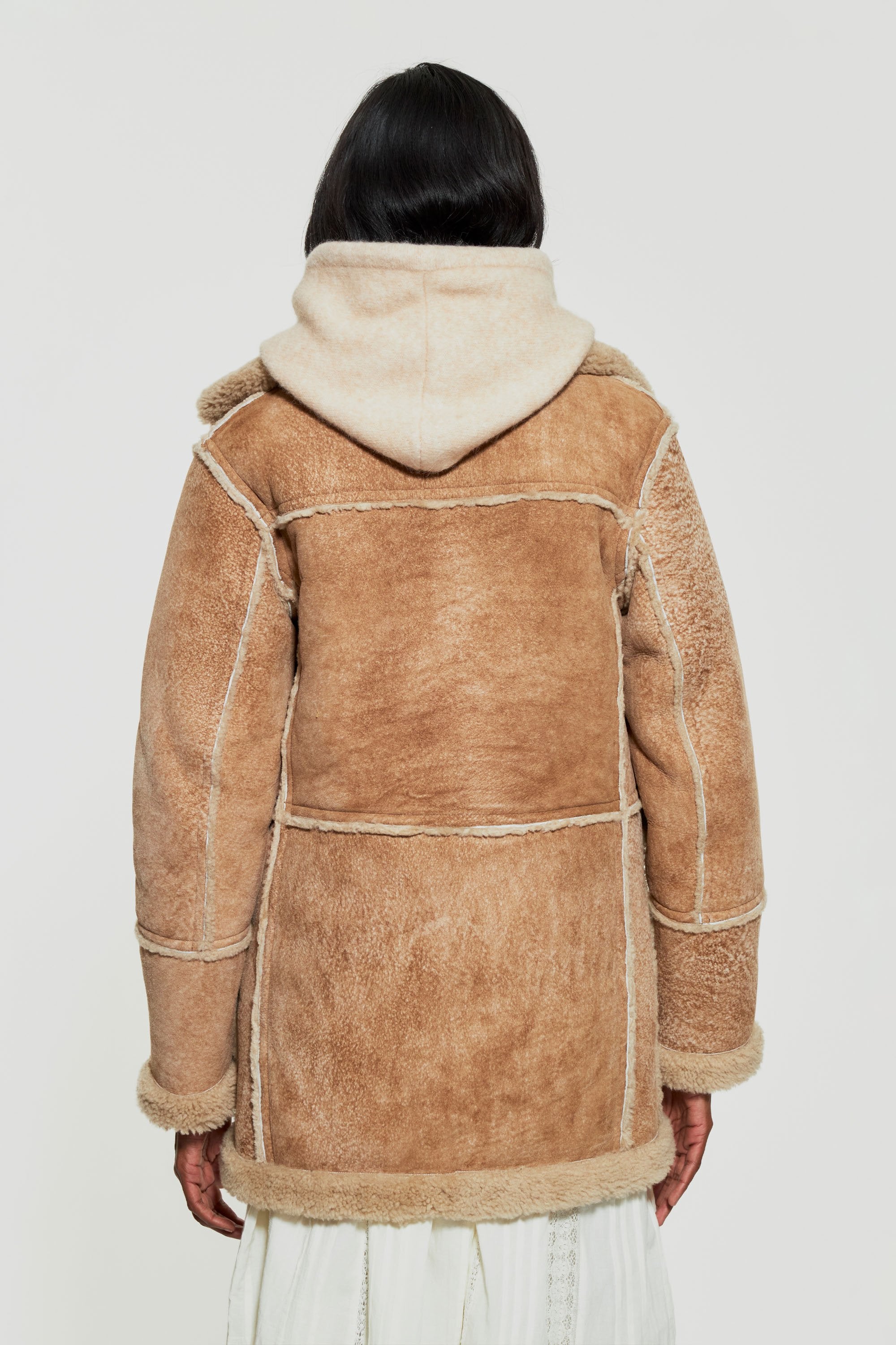 Manteau en peau retournée Roger