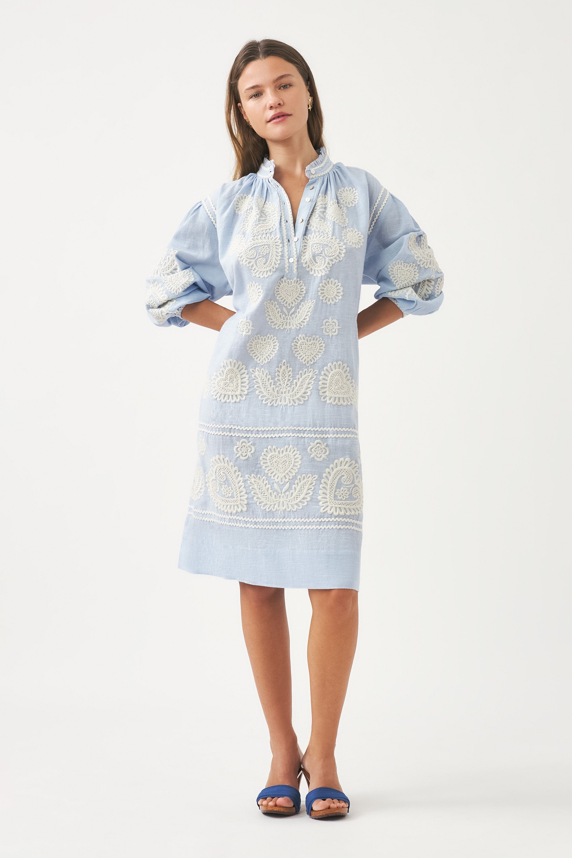Dress with Hungarian-inspired embroidery Rony