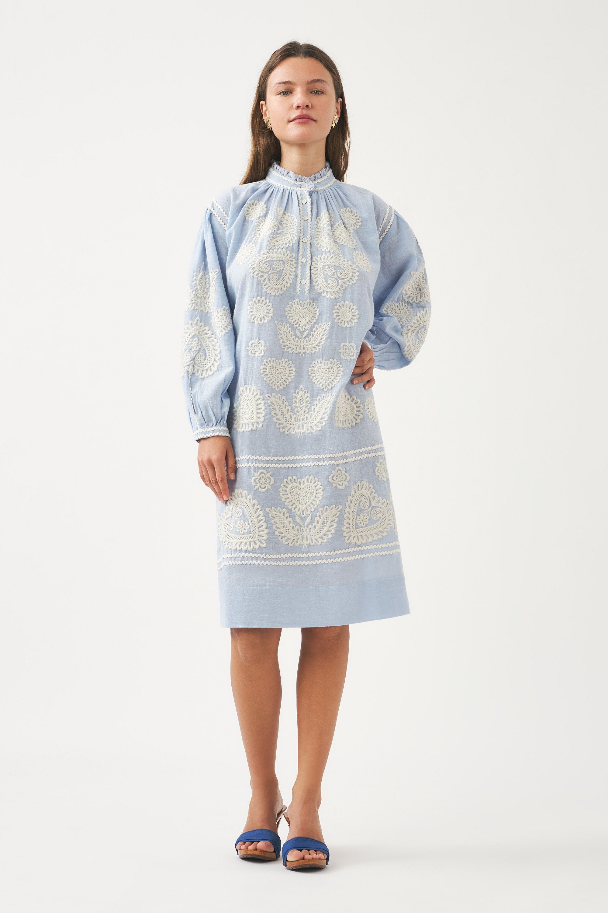 Dress with Hungarian-inspired embroidery Rony
