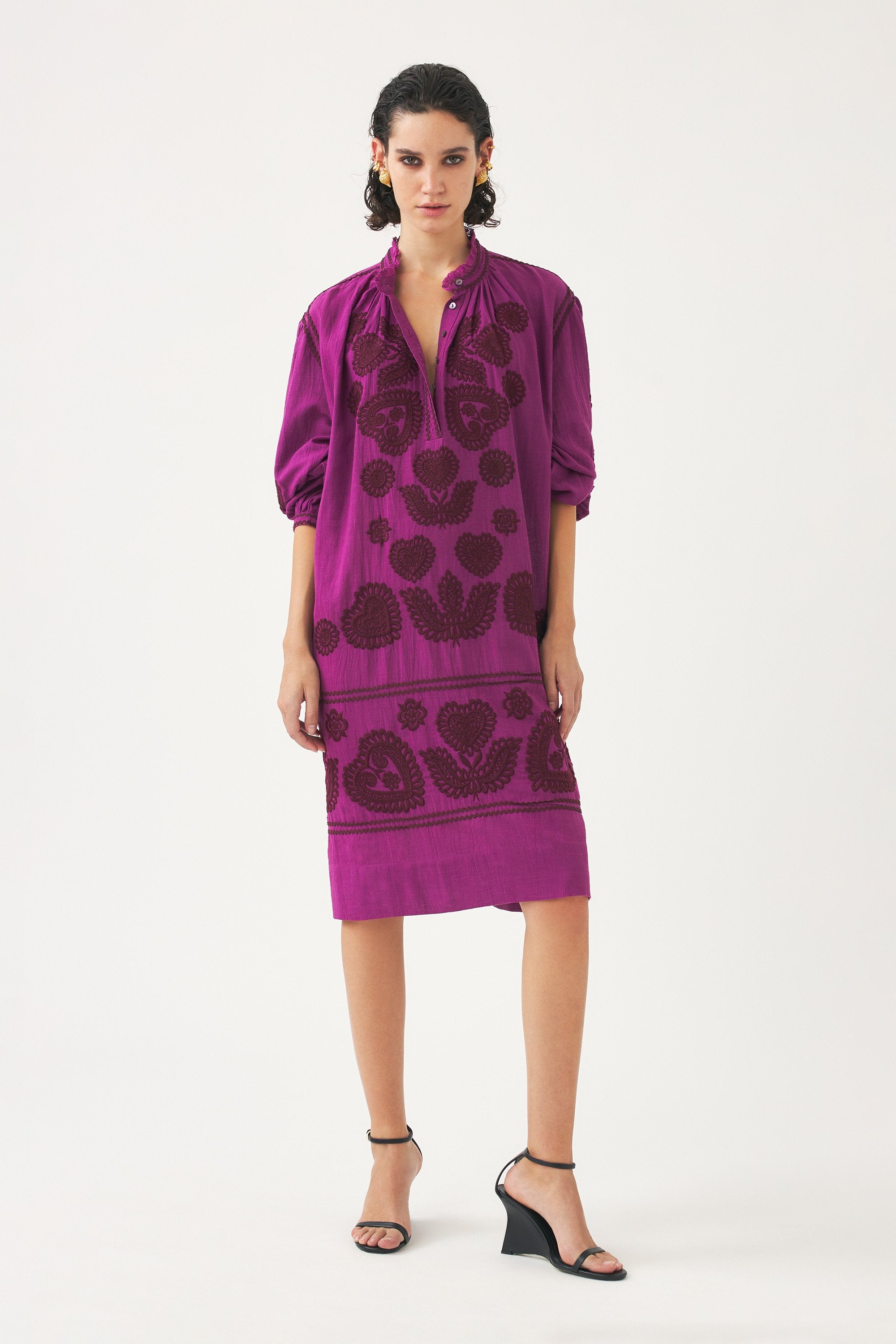Blouse with Hungarian-inspired embroidery Rony