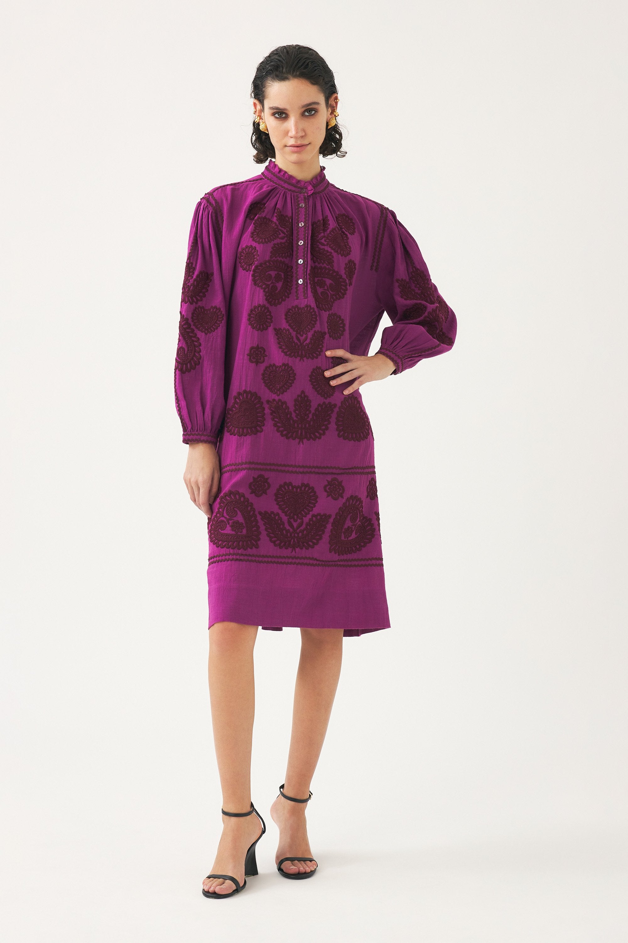 Blouse with Hungarian-inspired embroidery Rony