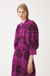 Maxi dress with Hungarian-inspired embroidery Rony