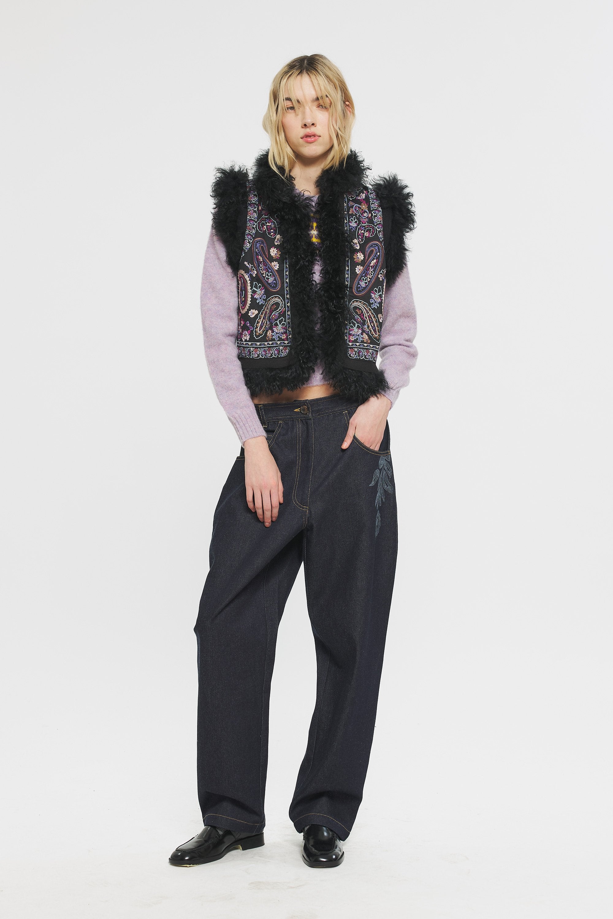 Embroidered waistcoat Roza