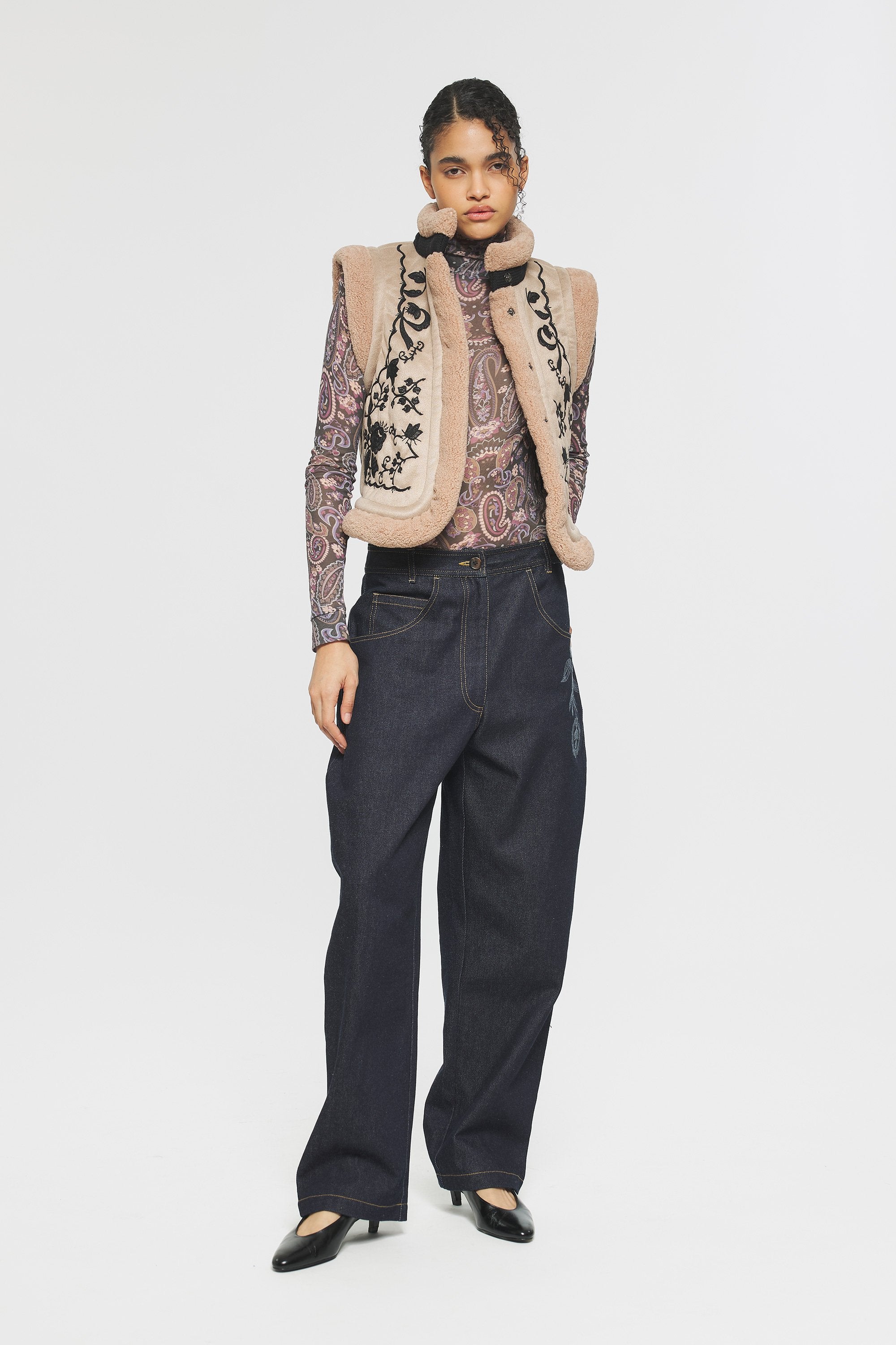 Saliba Embroidered gilet