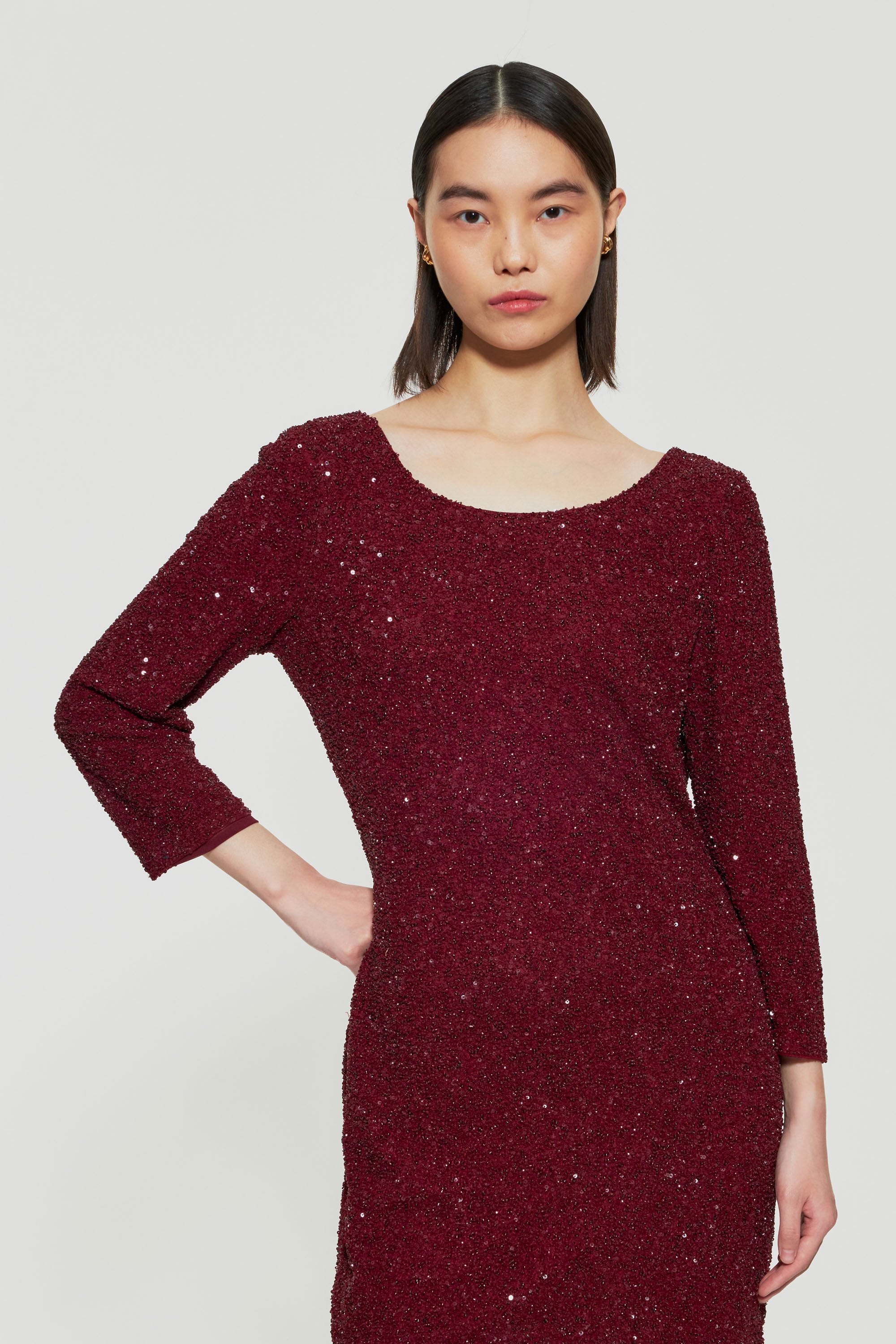 Kurzes Pailletten-Kleid Stefi