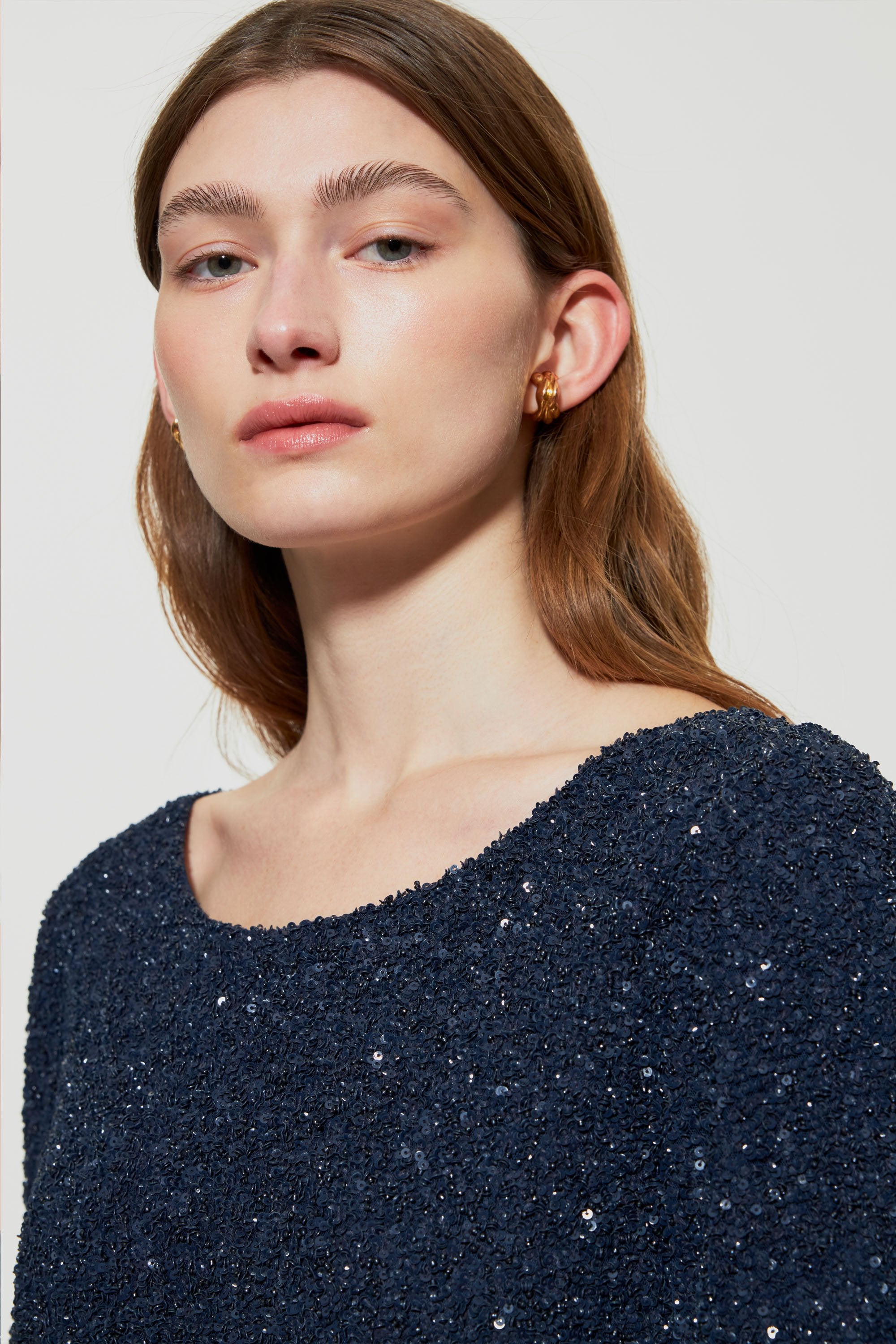 Kurzes Pailletten-Kleid Stefi