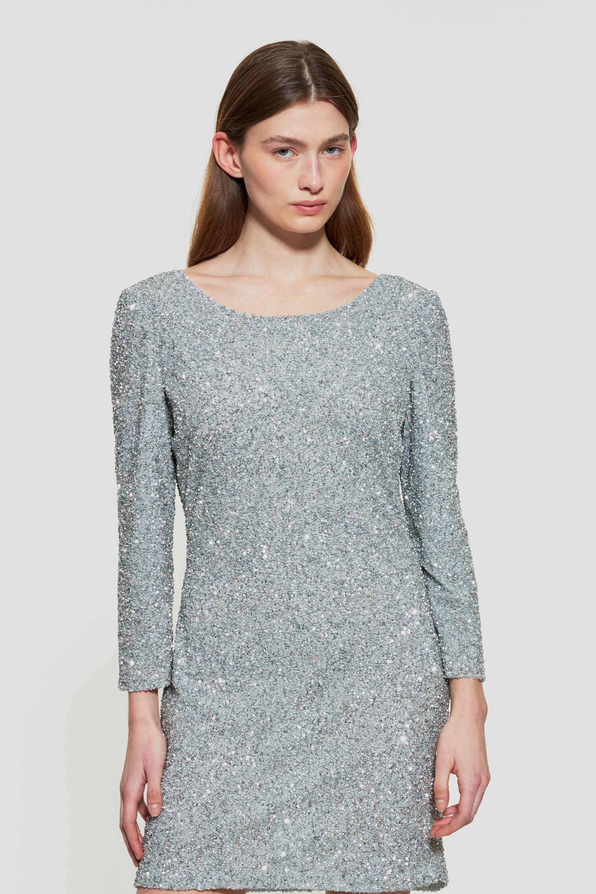 Kurzes Pailletten-Kleid Stefi