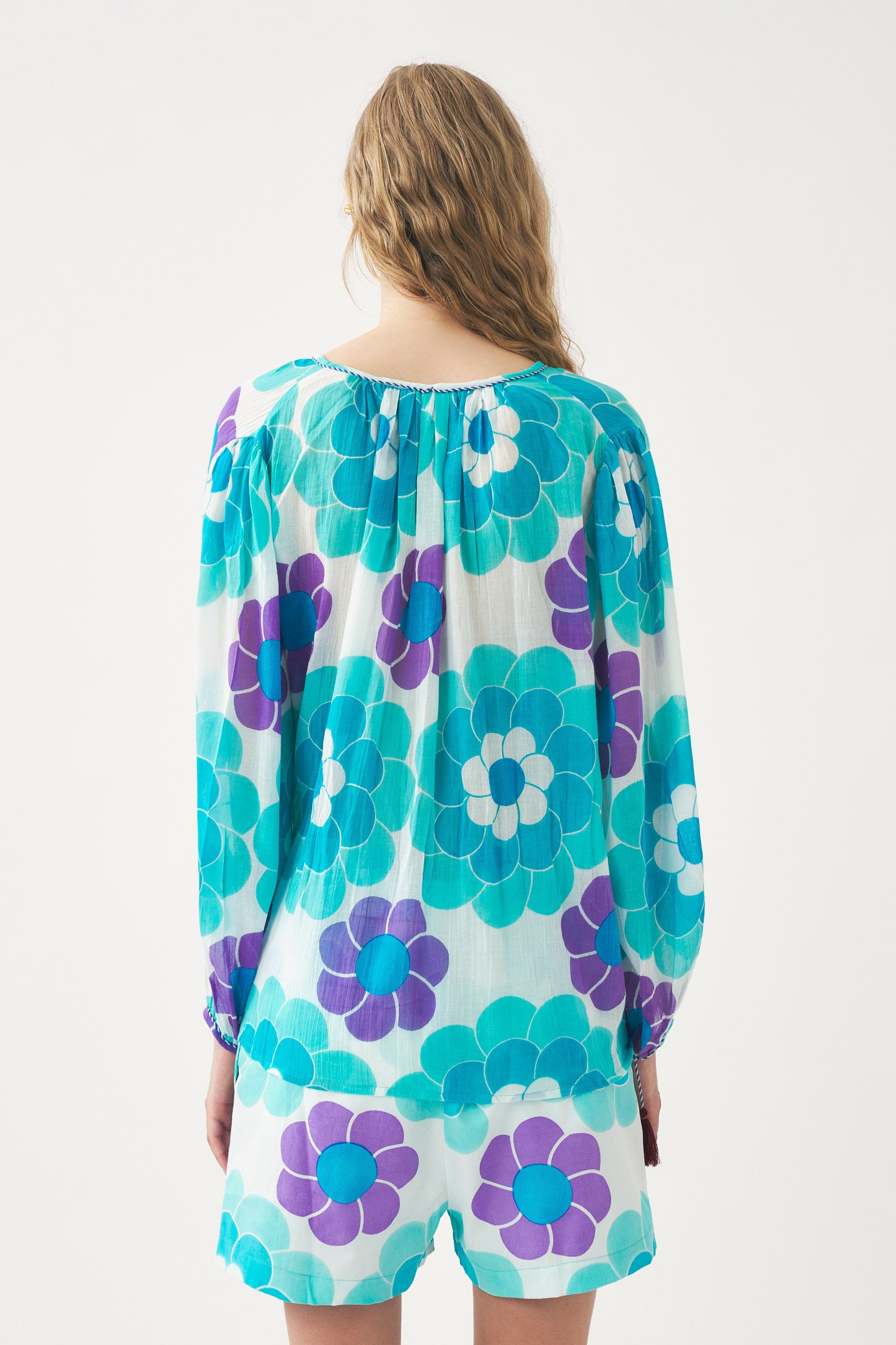 Fluid print blouse Suny