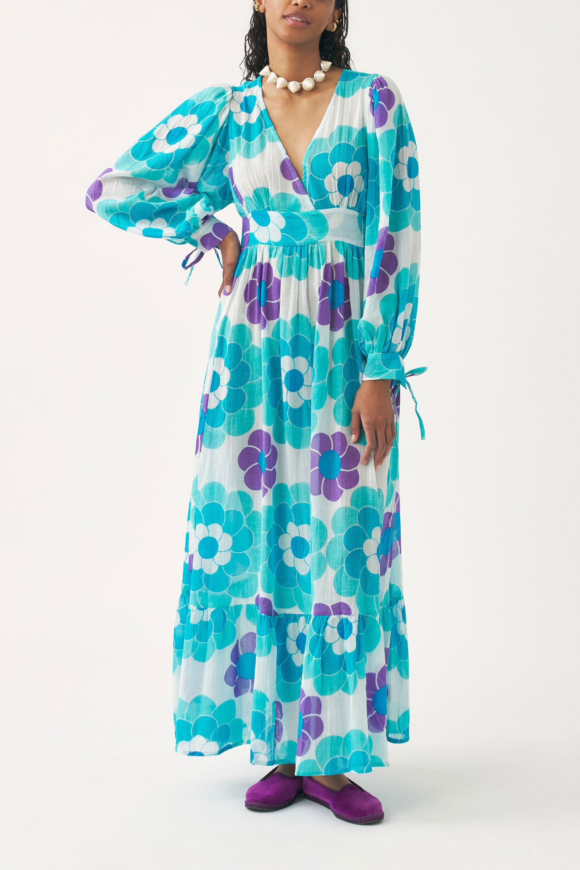 Robe longue imprimée Suny