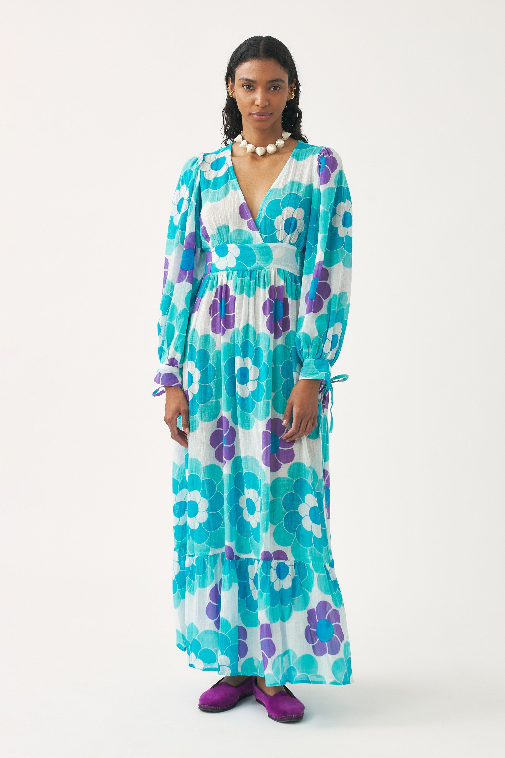 Vestido largo estampado Suny