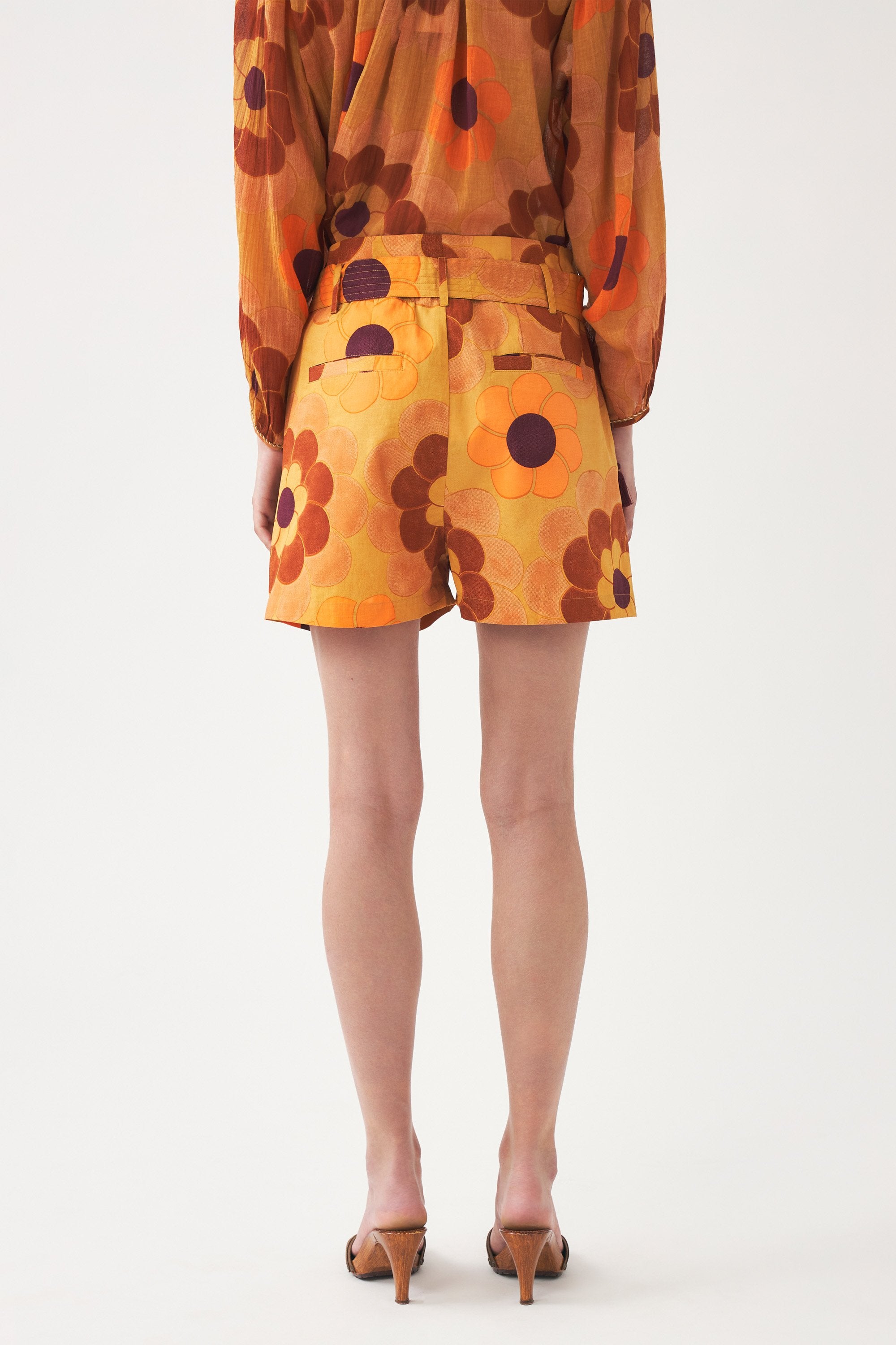 High-waisted print shorts Suny