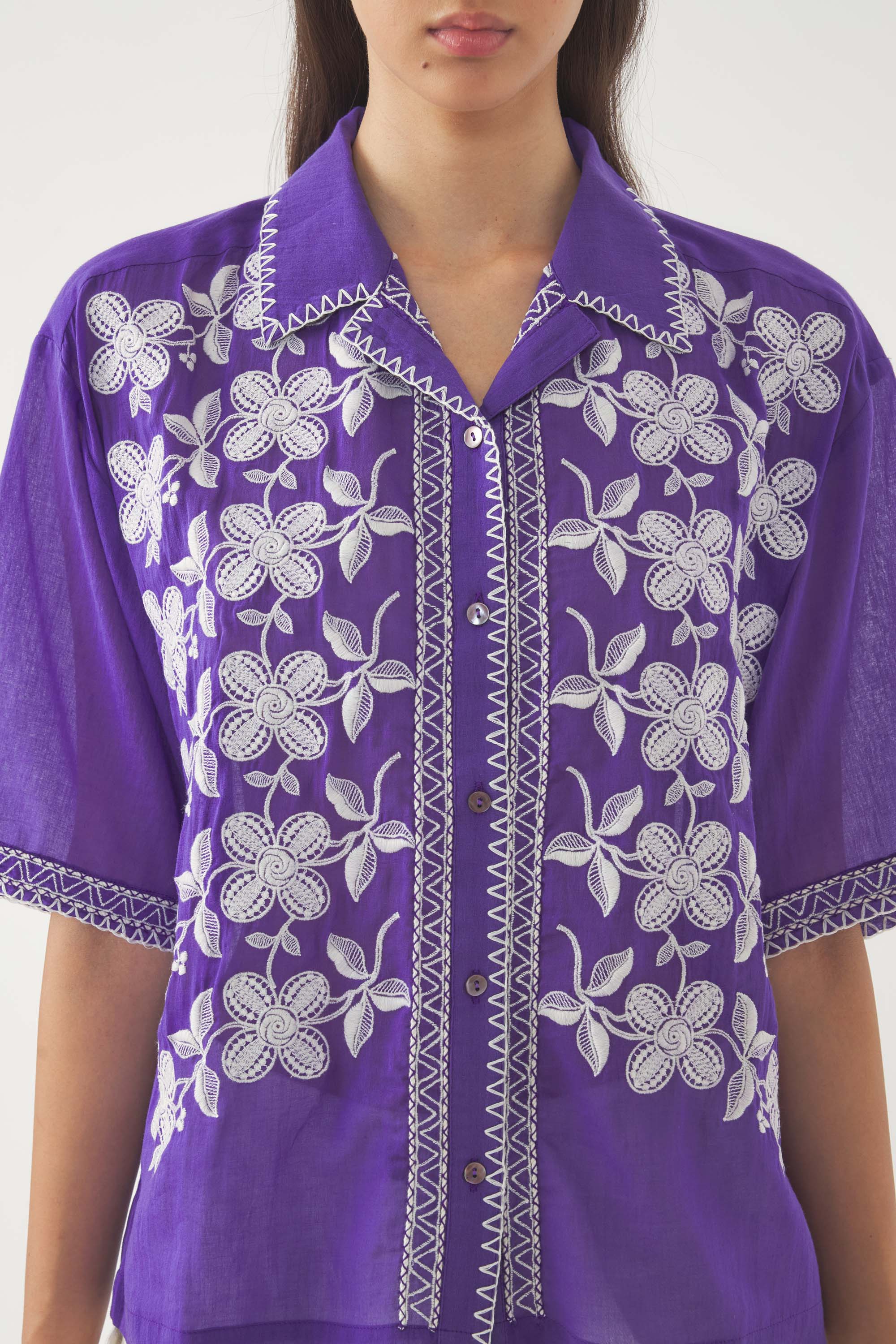 Blouse brodée Suzane
