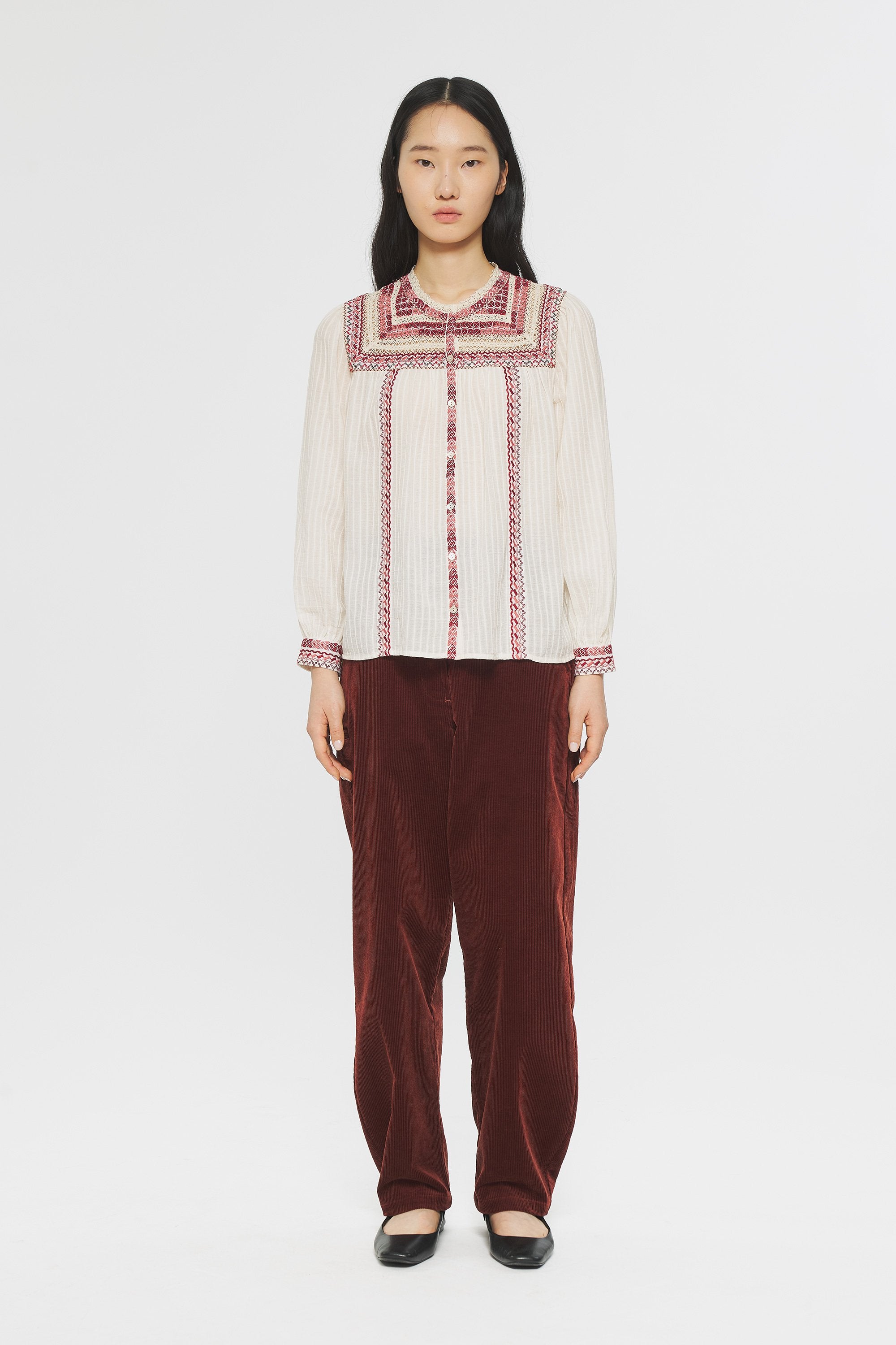 Blouse brodée Tamara