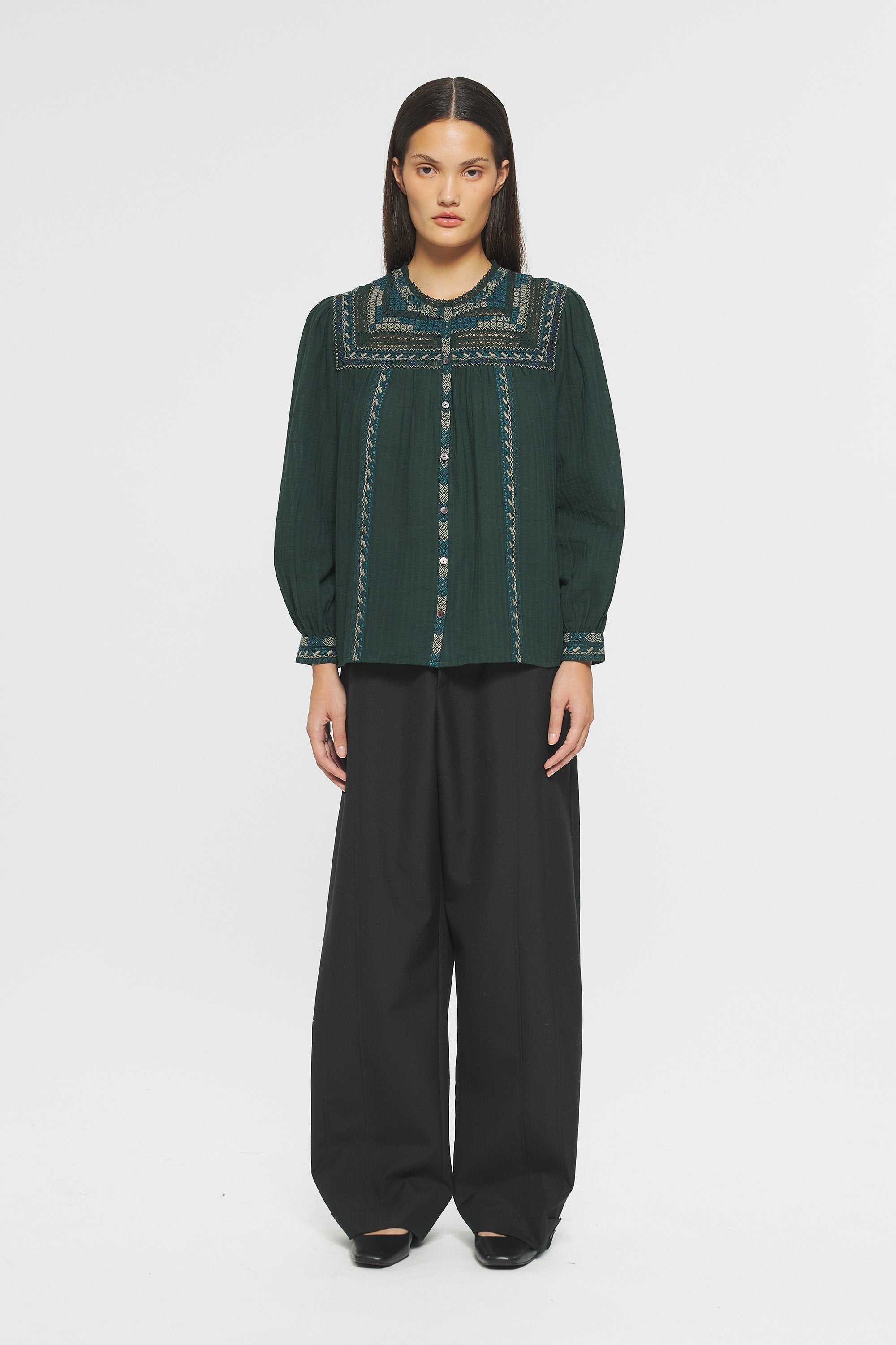 Blouse brodée Tamara