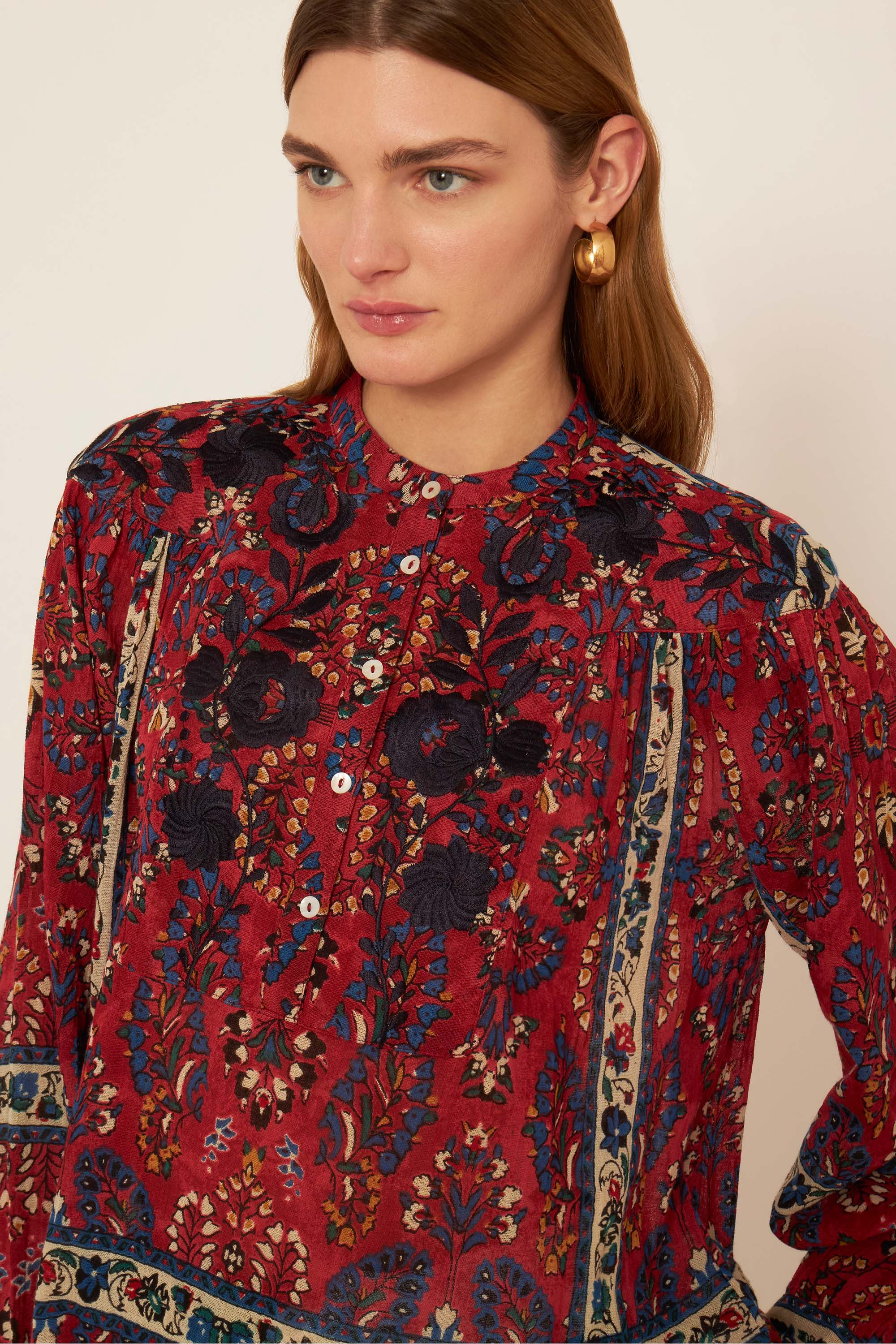 Blouse brodée Tamir