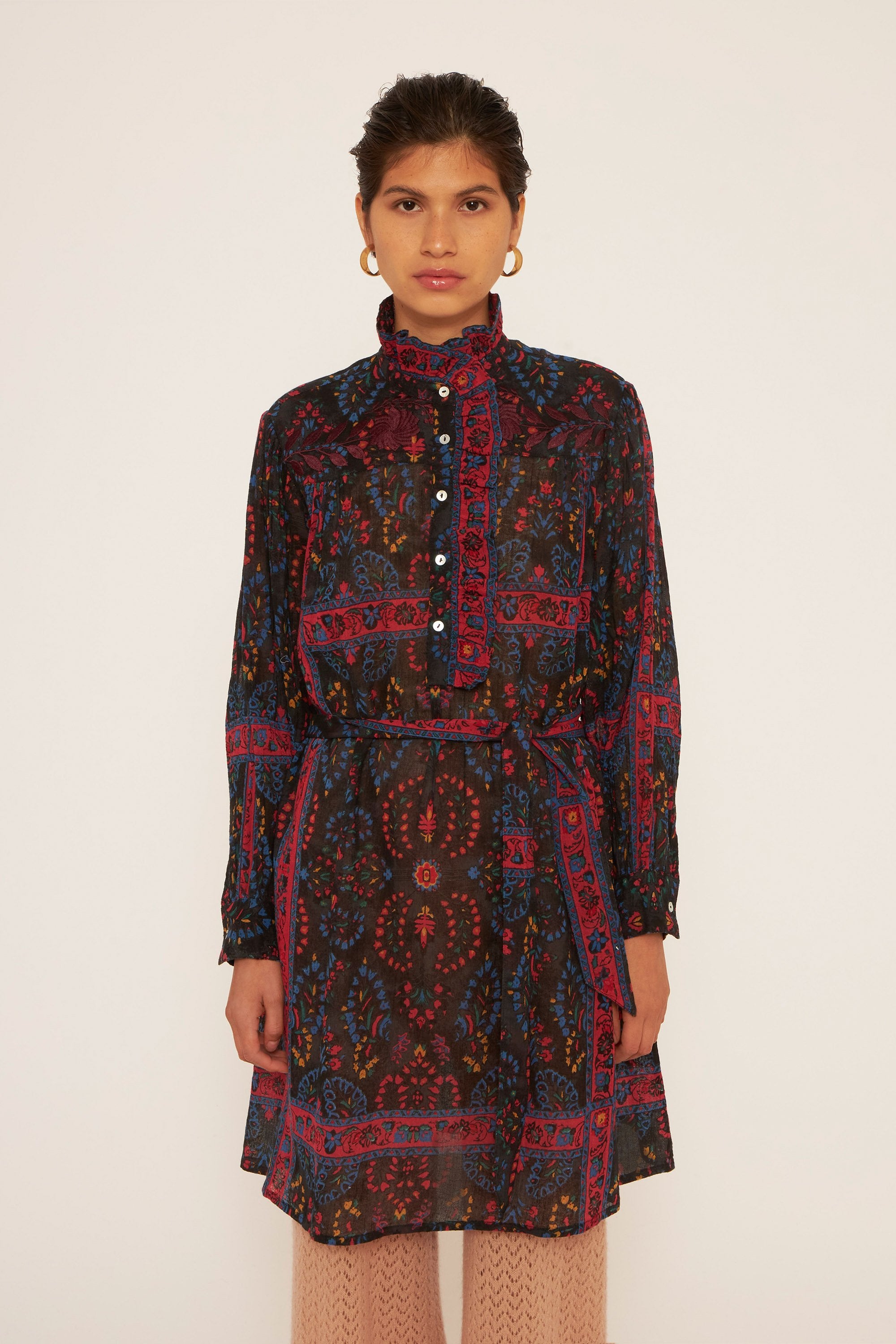 Besticktes Kleid Tamir