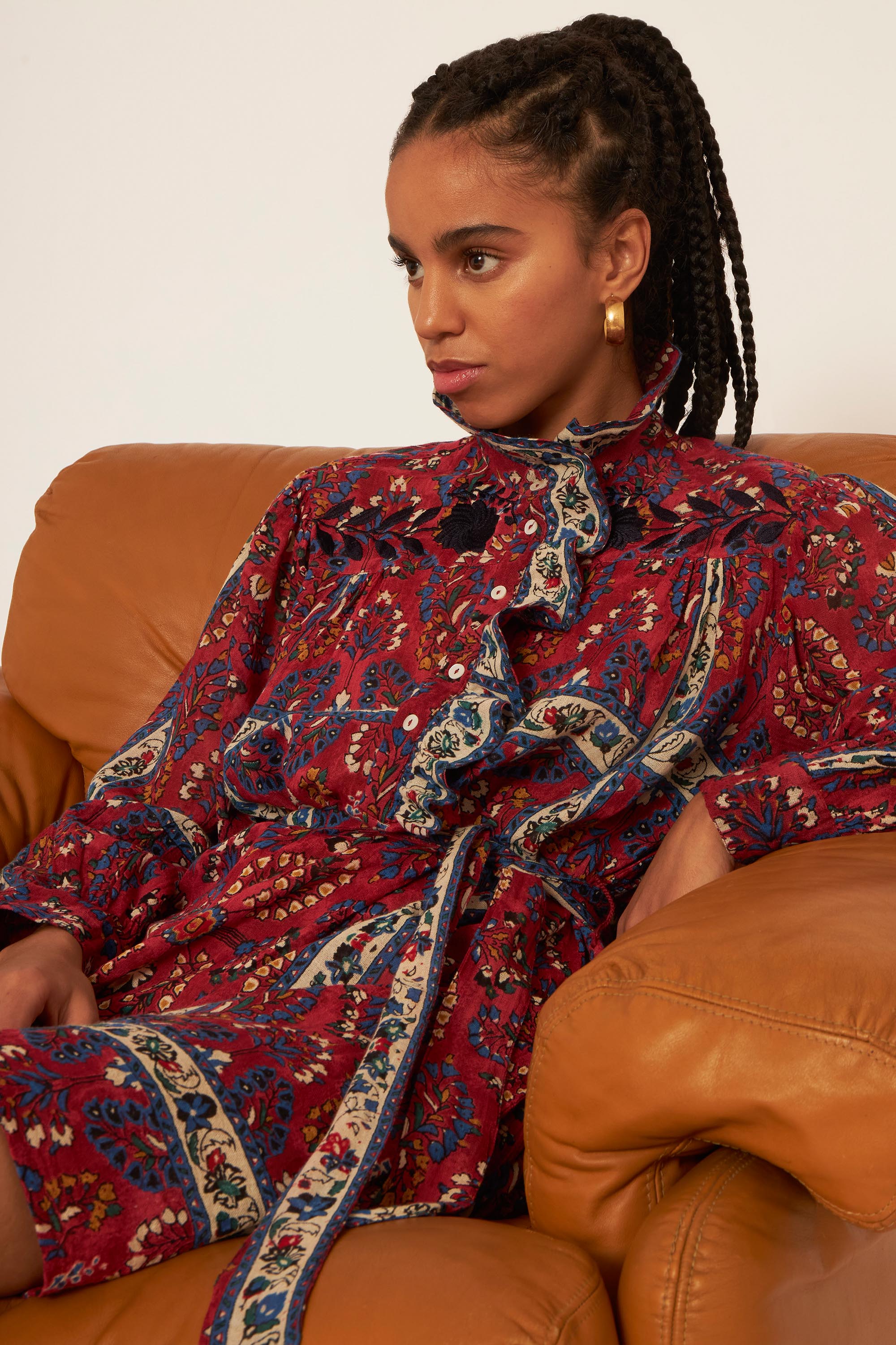 Besticktes Kleid Tamir