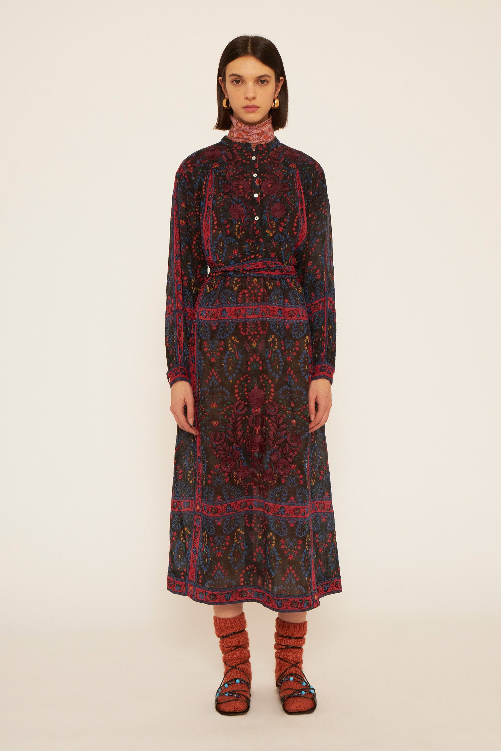 Besticktes Kleid Tamir