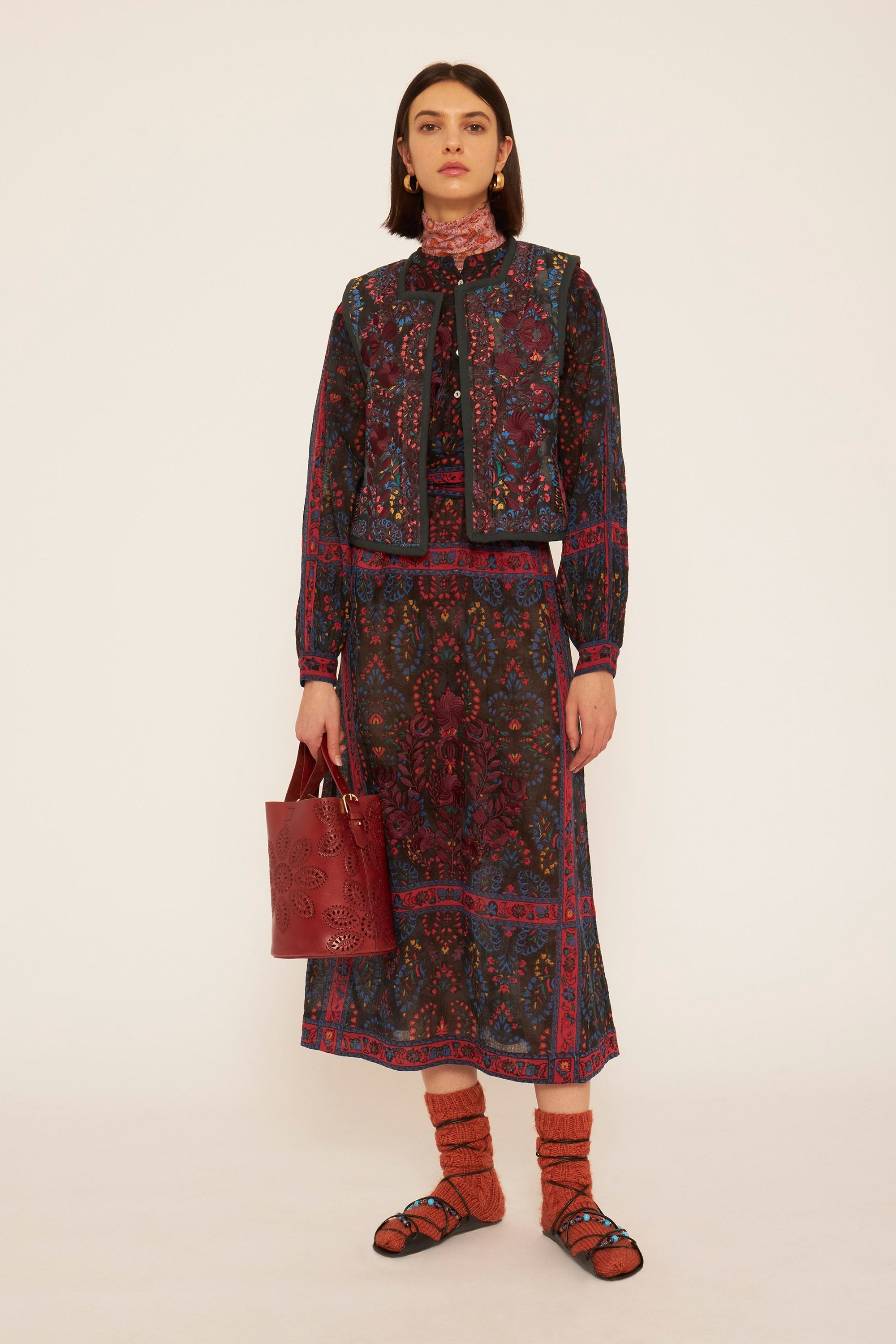 Besticktes Kleid Tamir