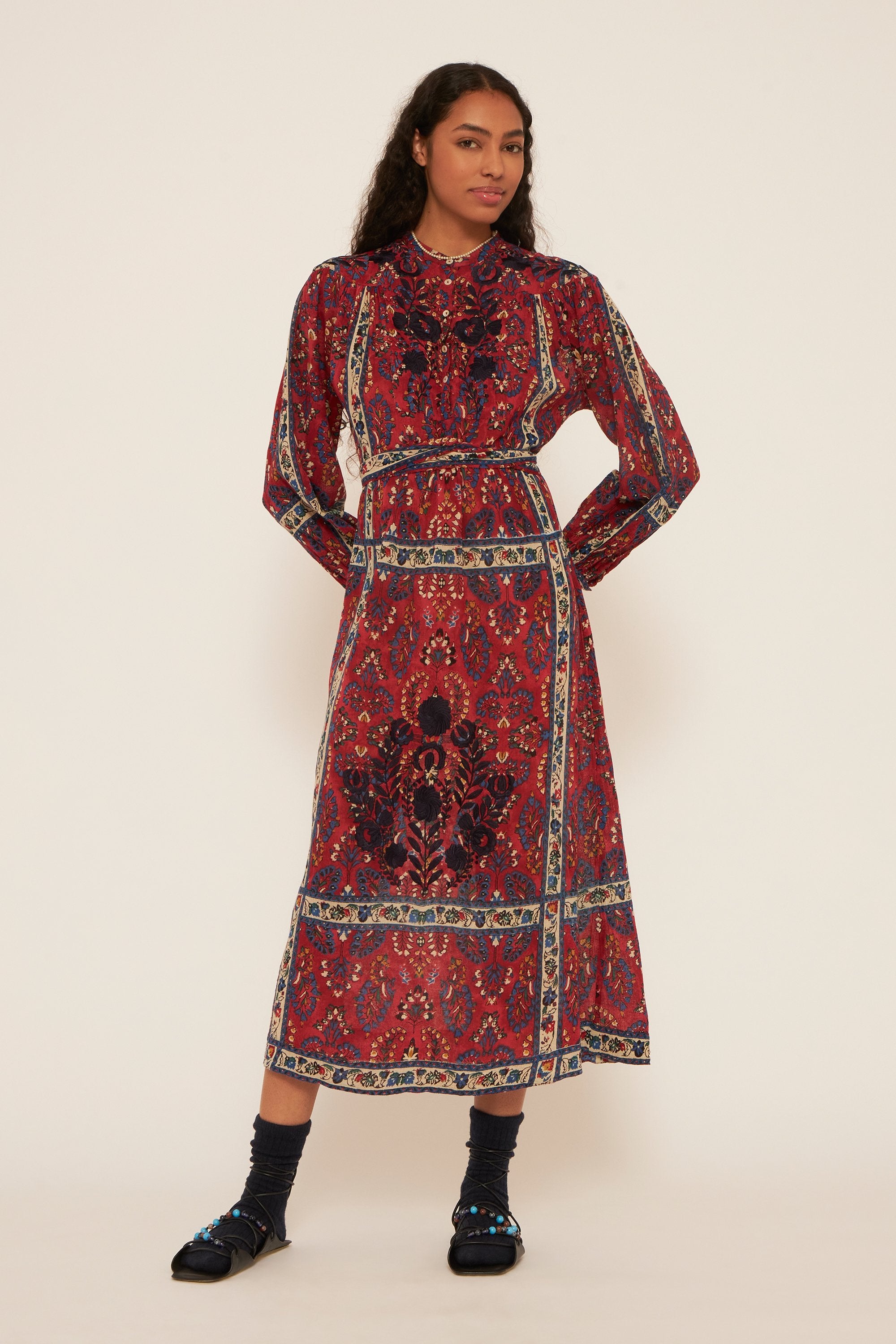 Besticktes Kleid Tamir