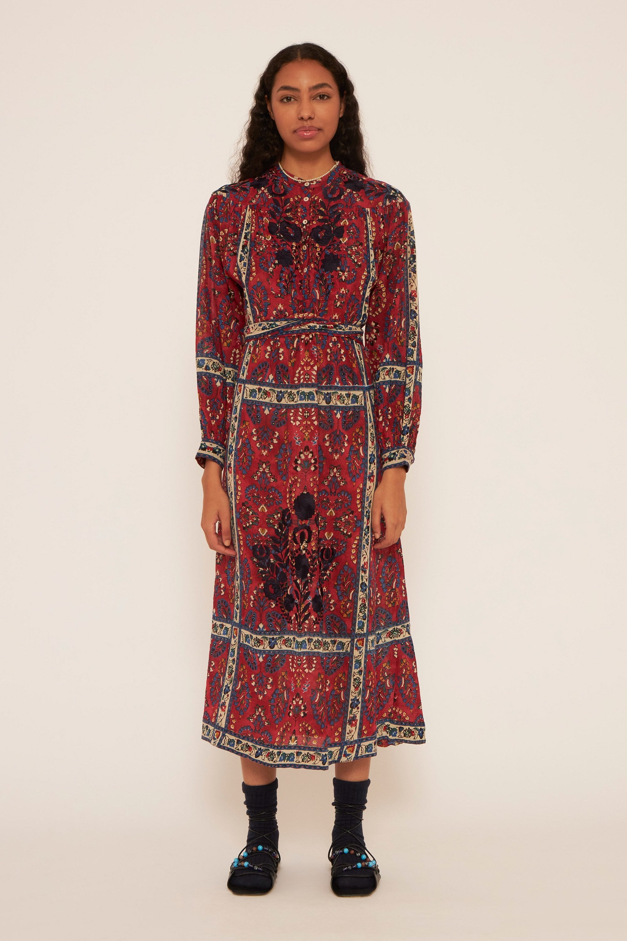 Besticktes Kleid Tamir