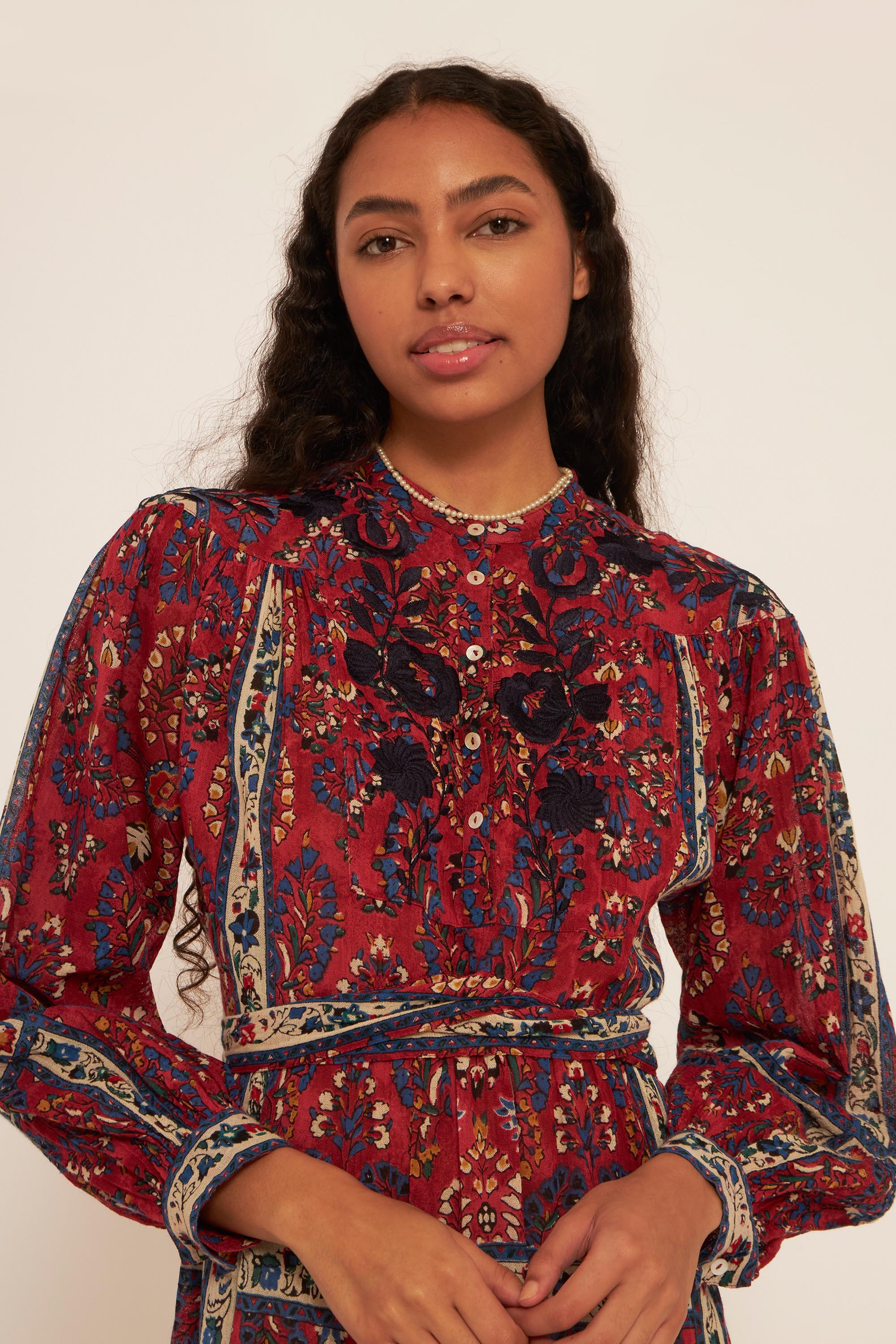 Besticktes Kleid Tamir