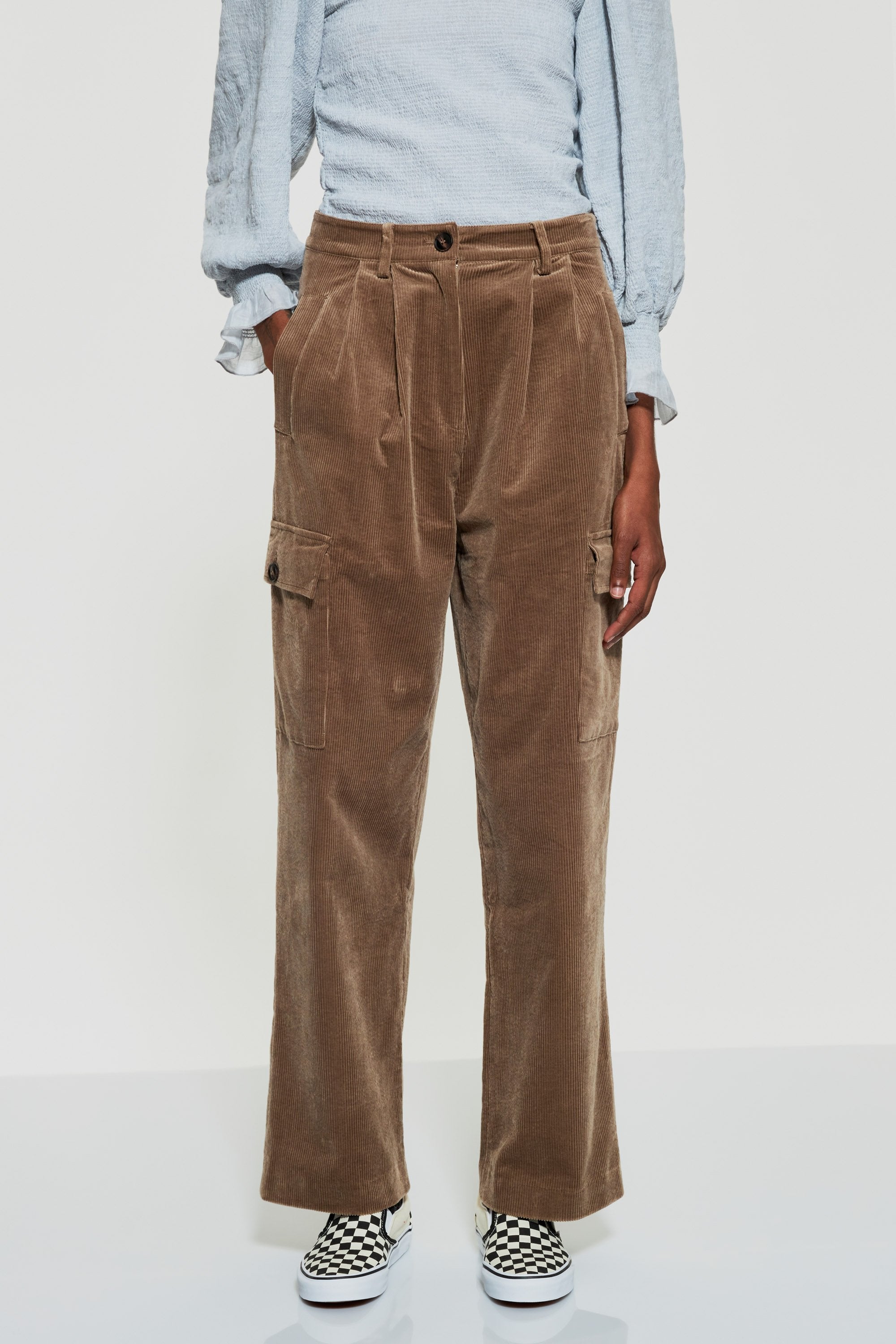 Tilda velvet cargo trousers