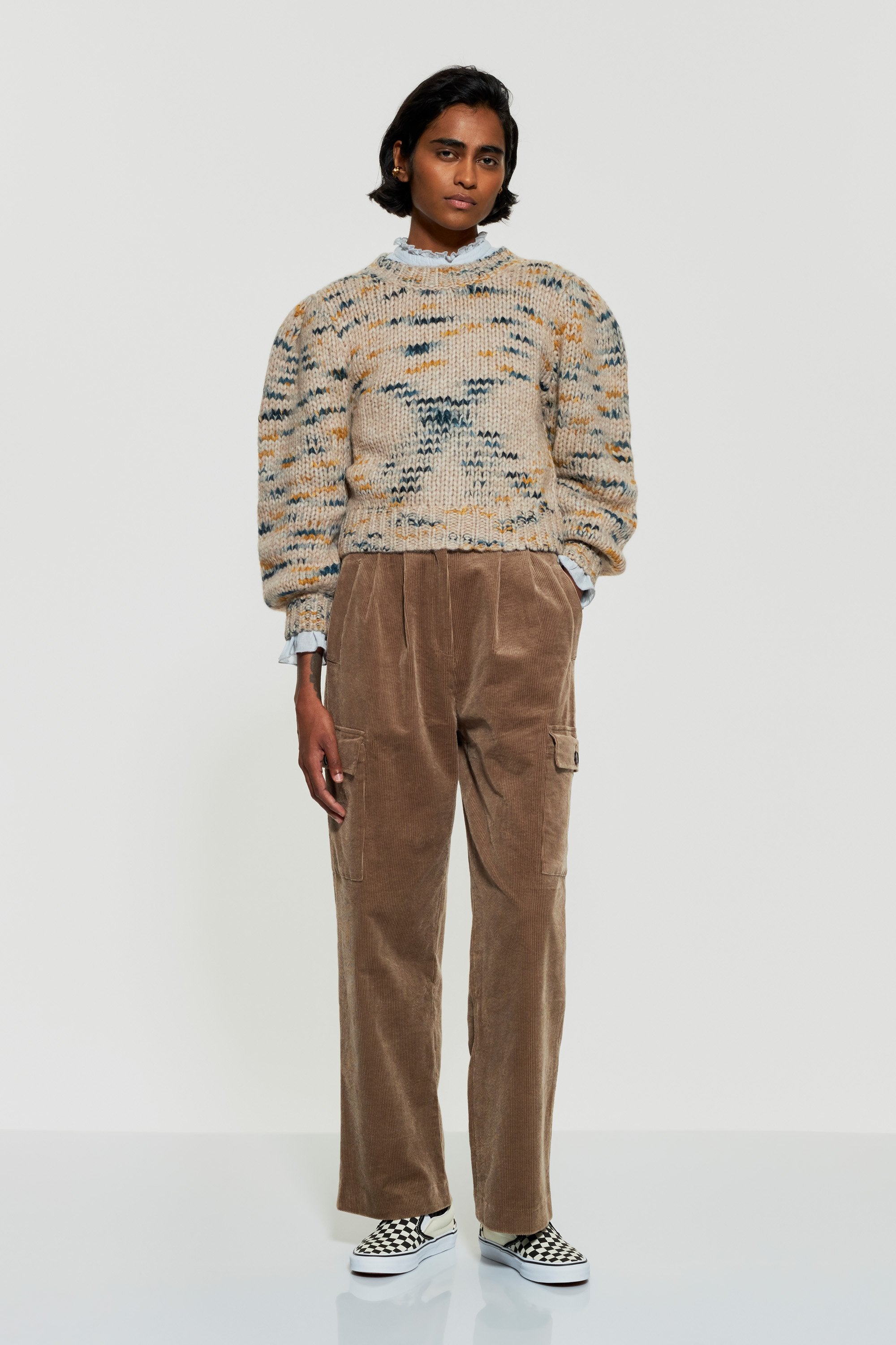 Tilda velvet cargo trousers