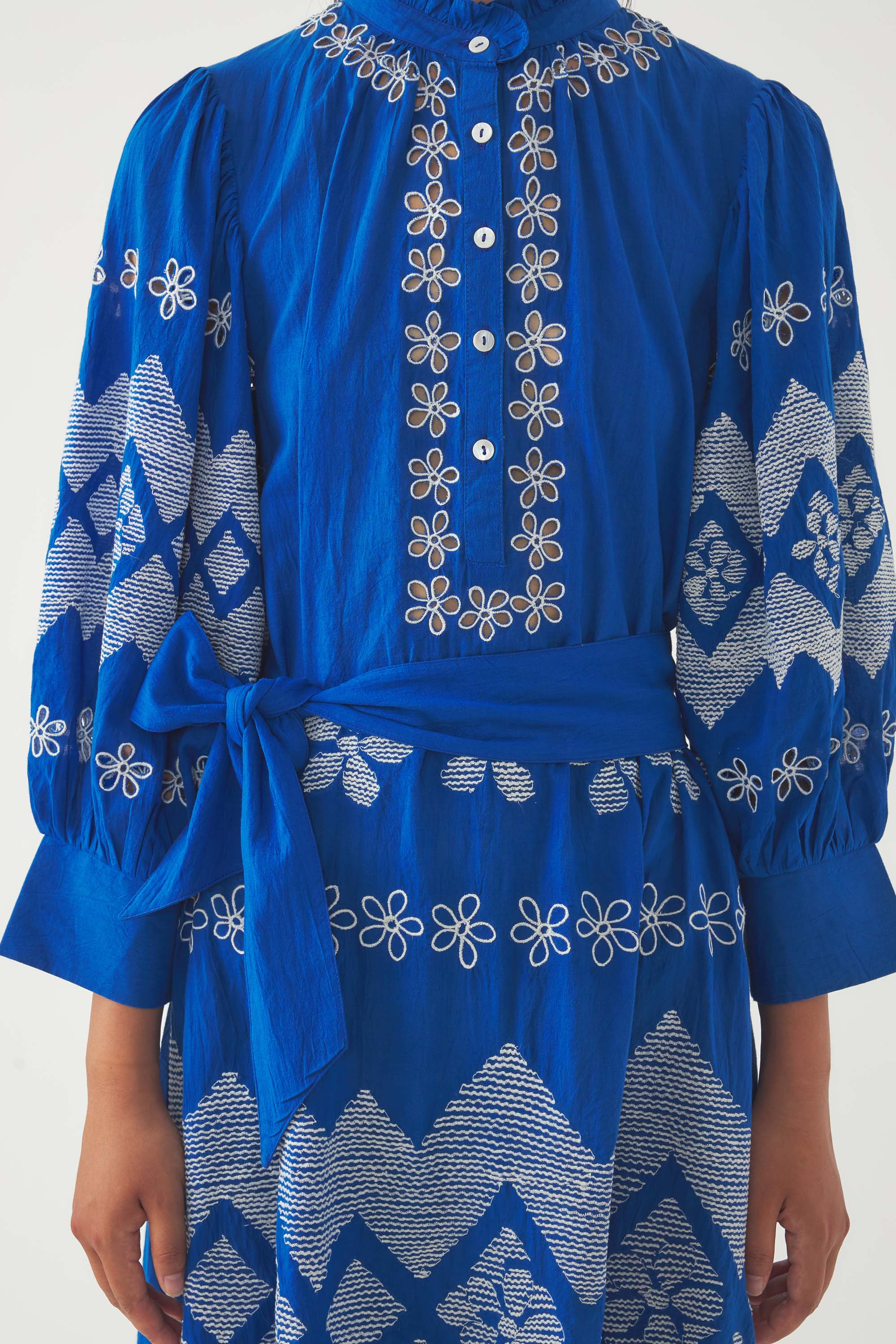 Embroidered Maxi Dress Tolede