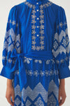 Embroidered Maxi Dress Tolede