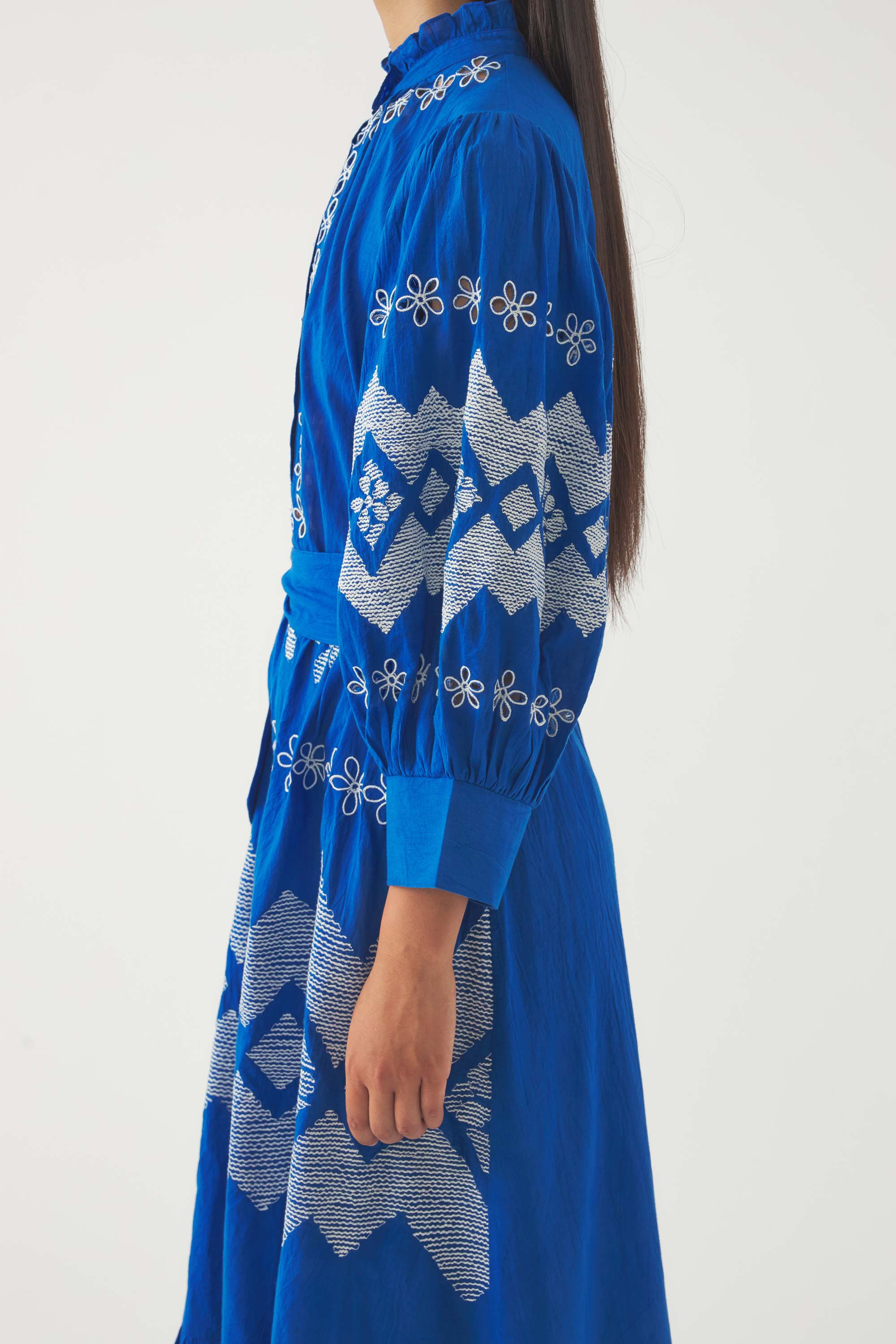 Embroidered Maxi Dress Tolede