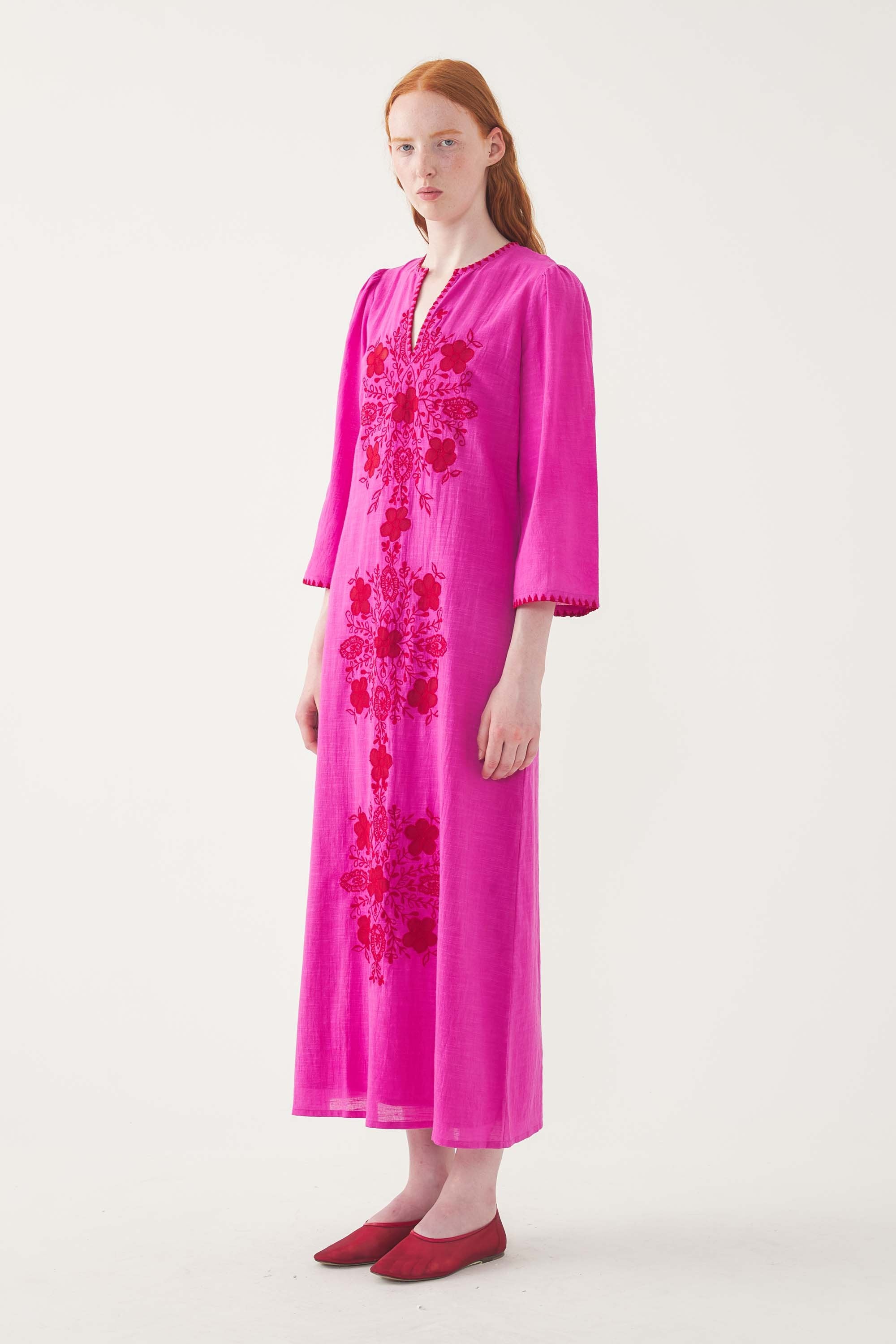 Embroidered Maxi Dress Vahani