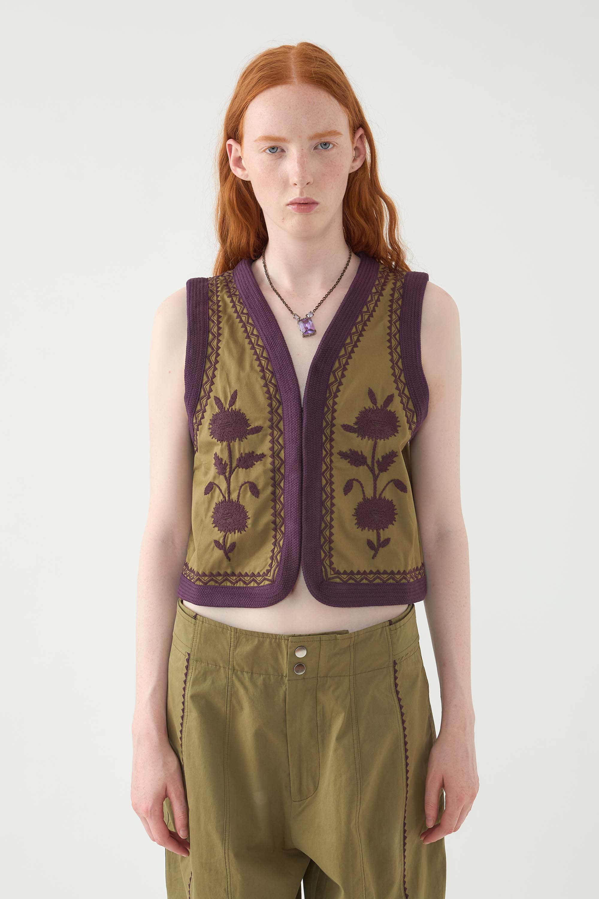 Embroidered Vest Winna