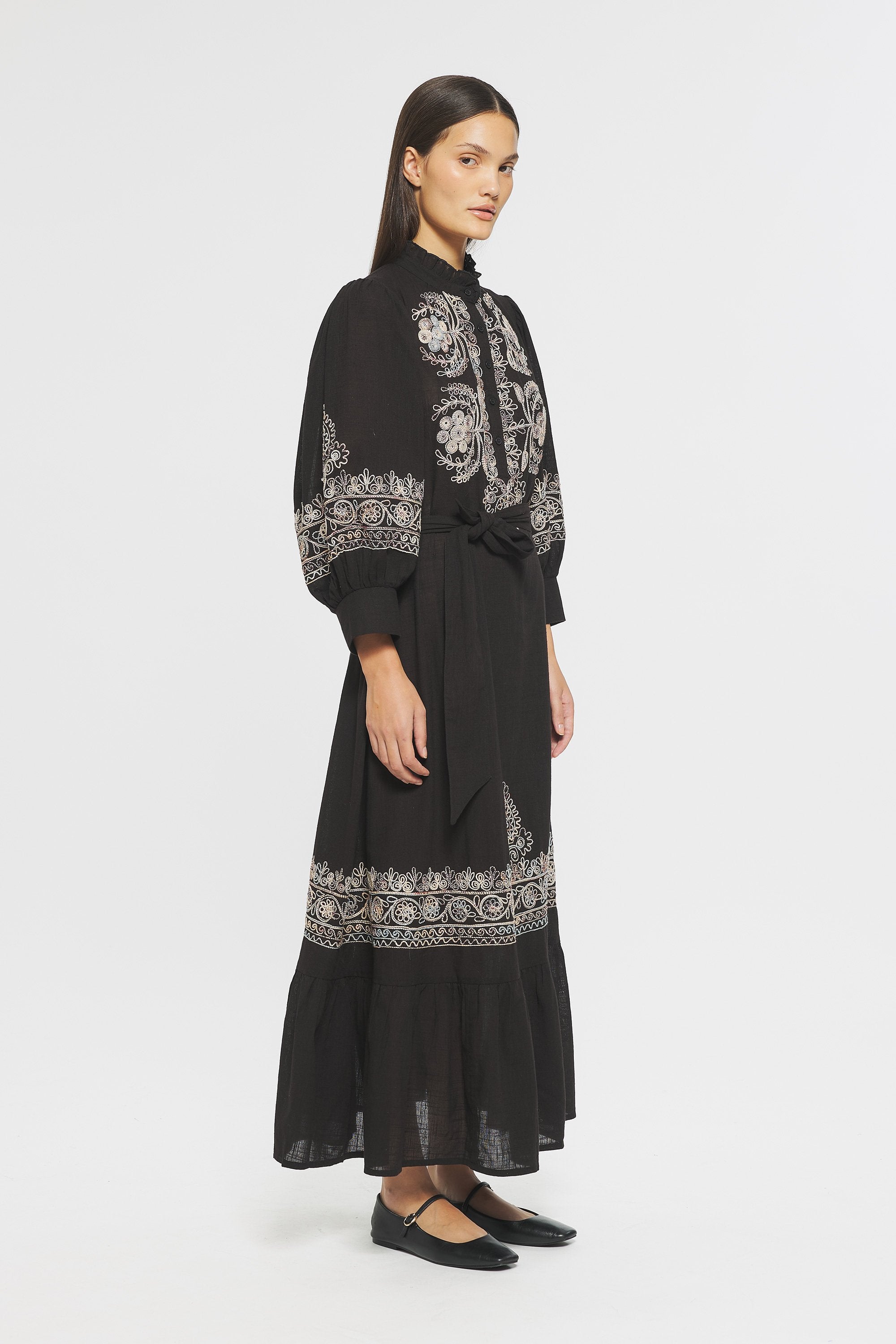 Ziggy Embroidered maxi dress