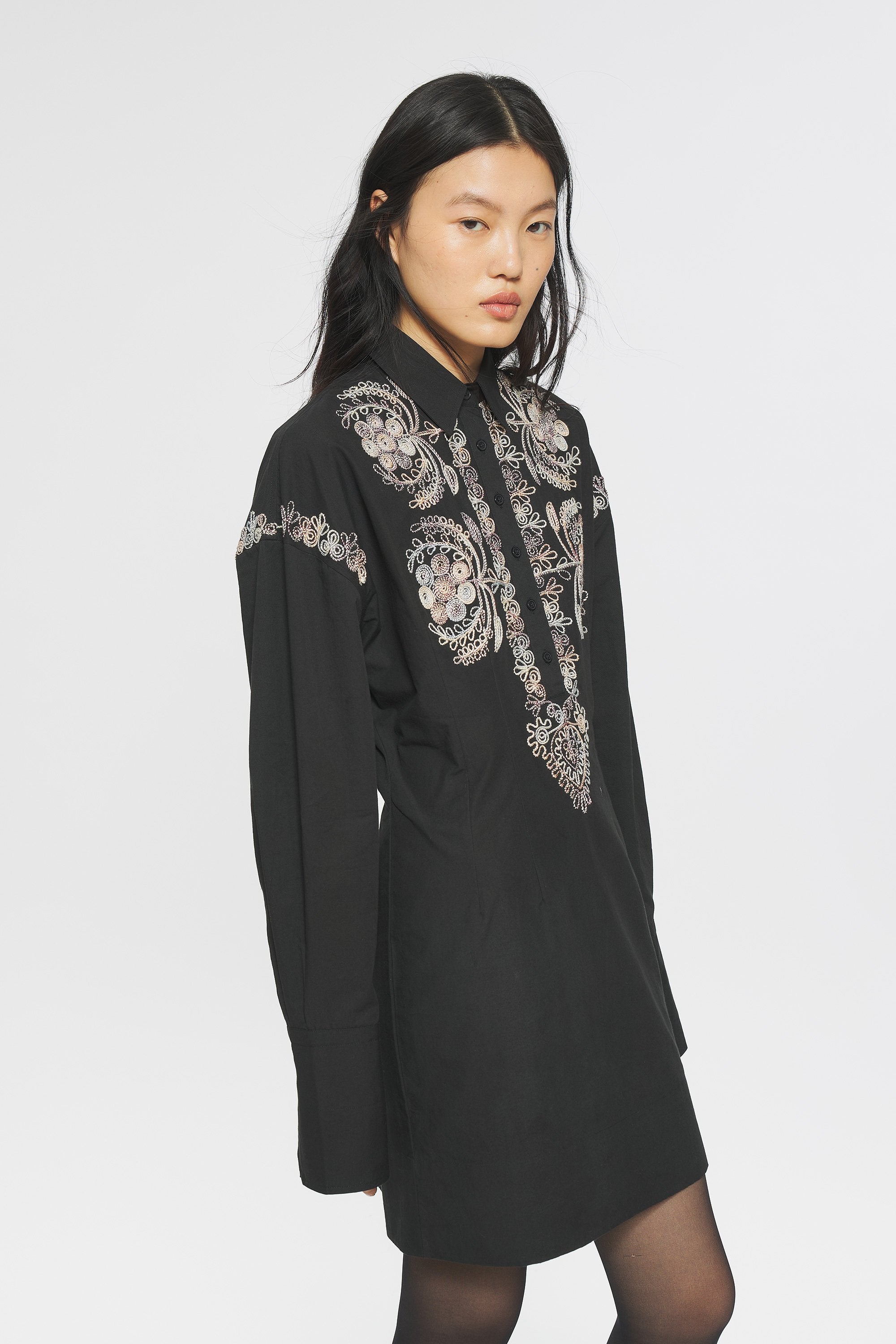 Ziggy Embroidered mini dress