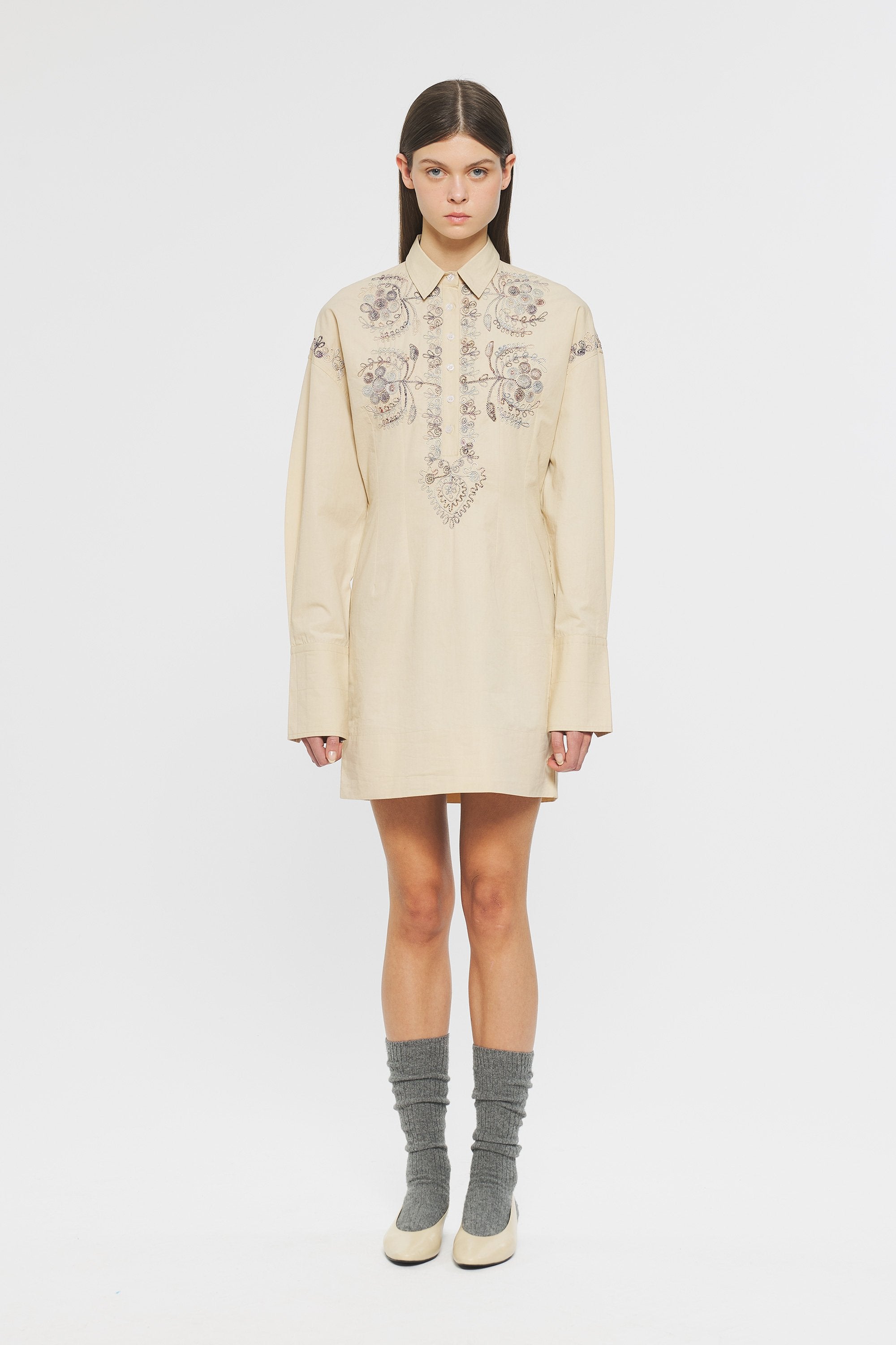 Ziggy Embroidered mini dress