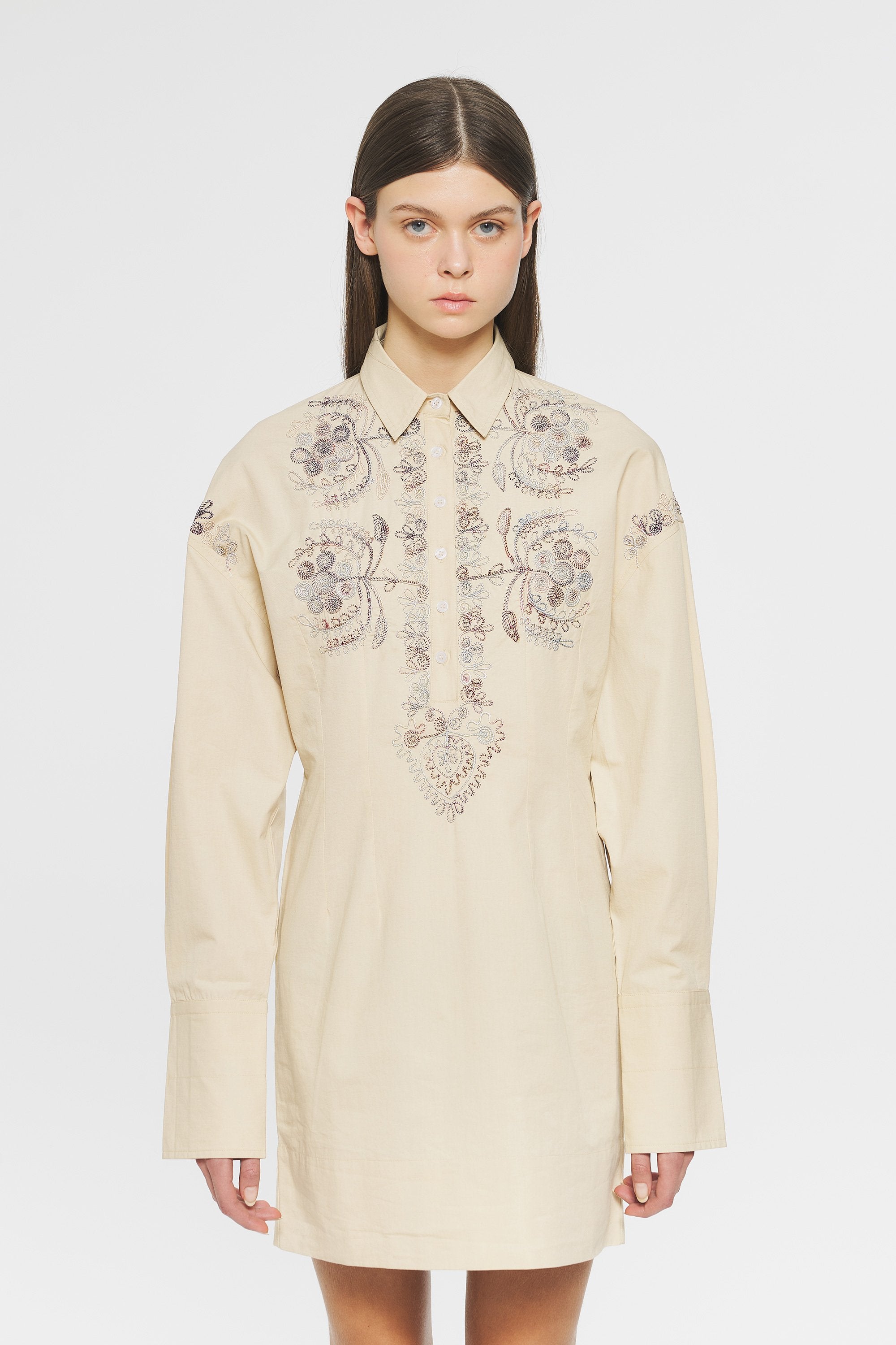Ziggy Embroidered mini dress