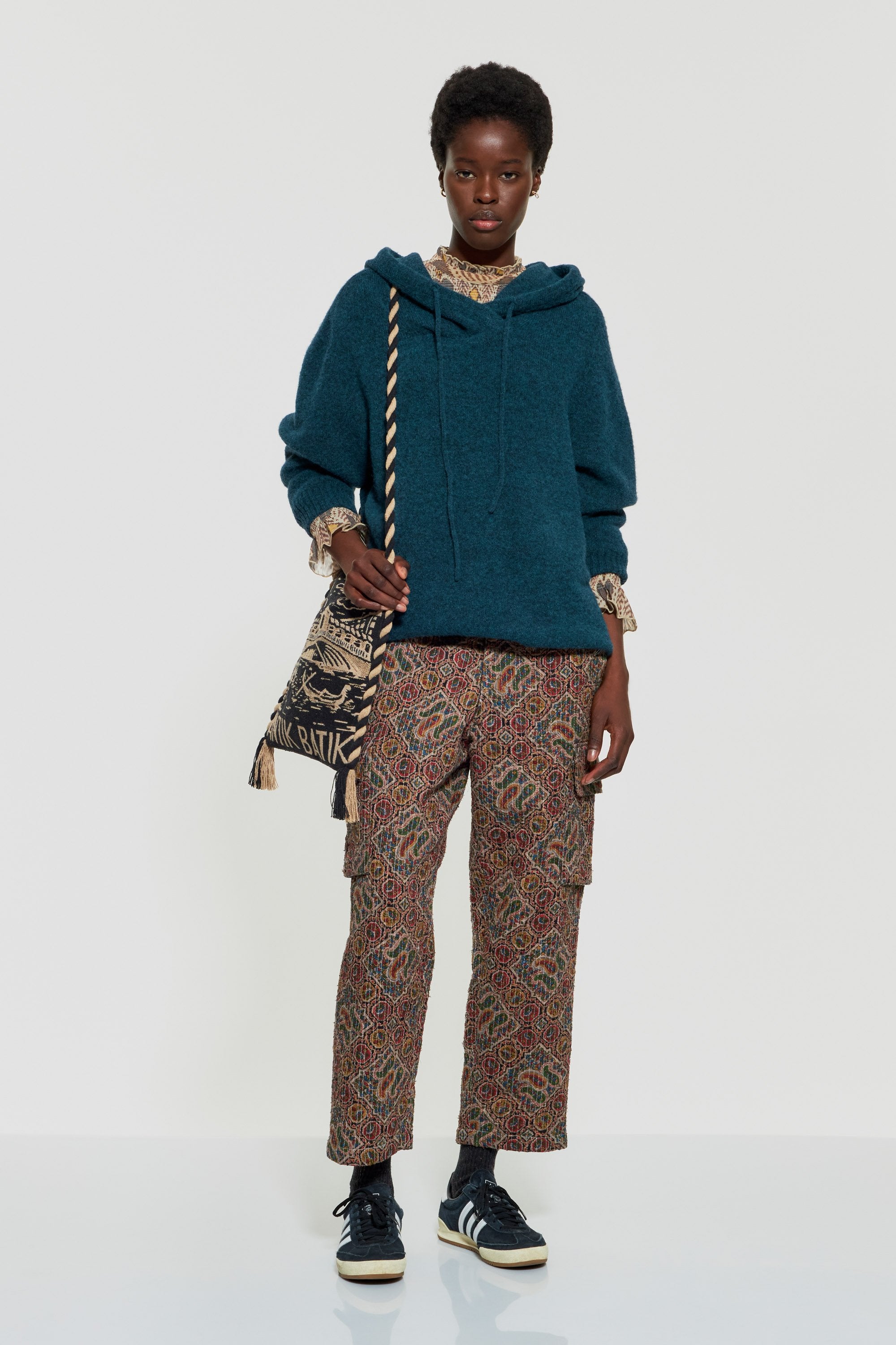 Zina print trousers