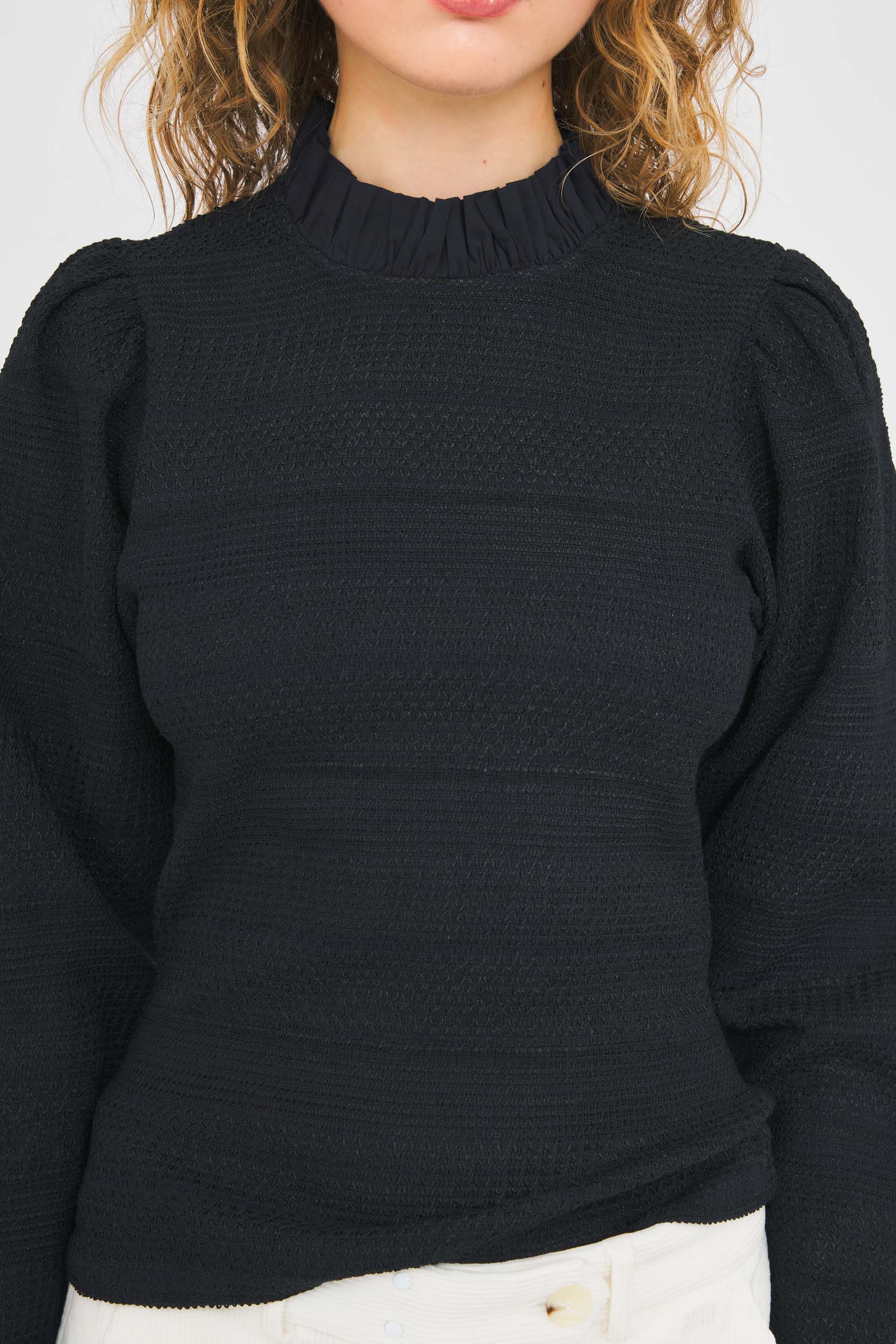 Elisa smocked blouse