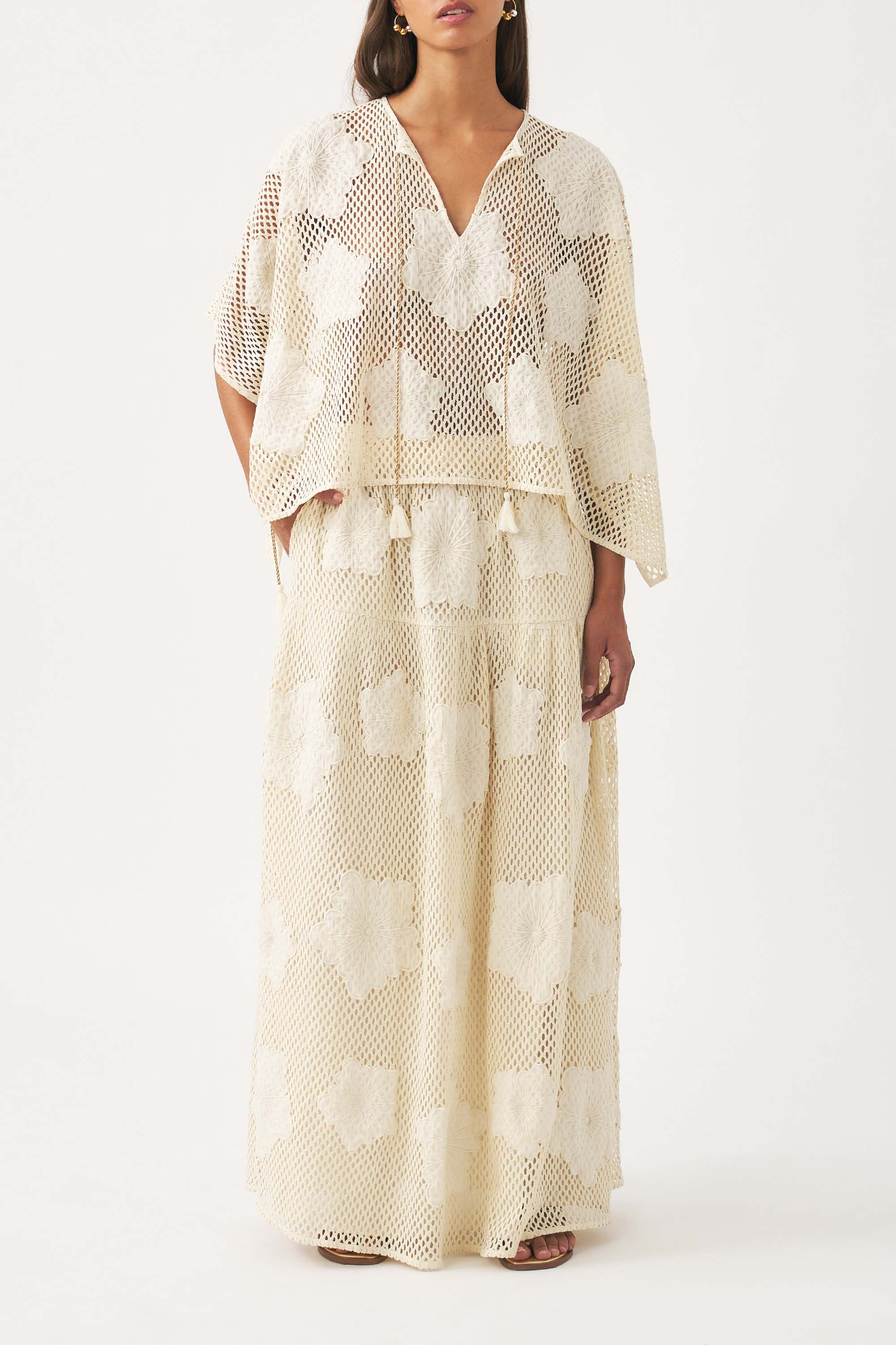 Mini caftan brodé Aloni