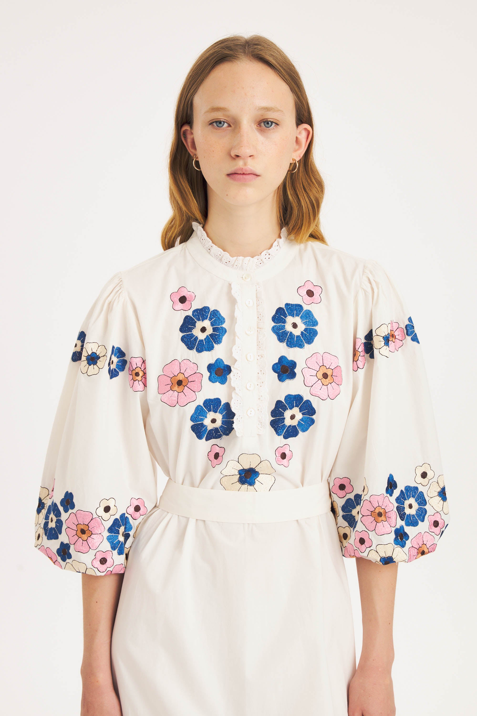 Amantina embroidered maxi dress