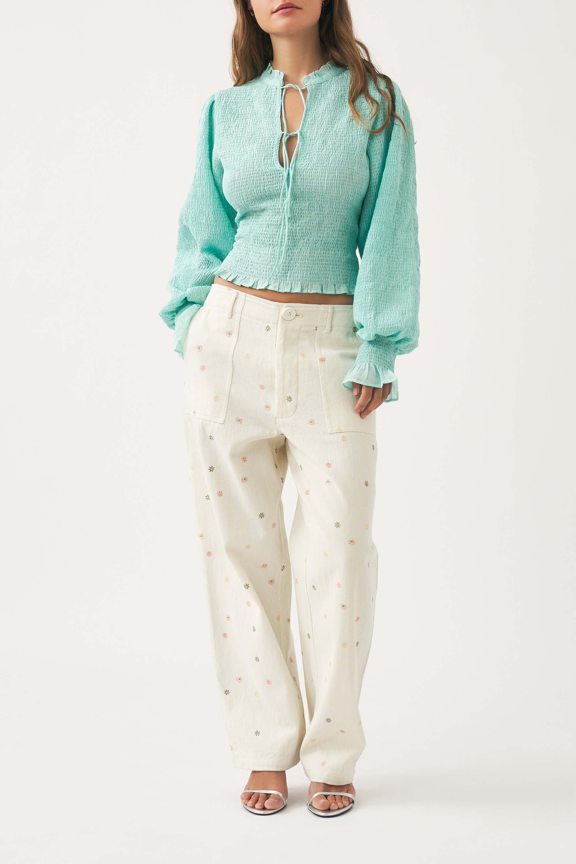 Gesmokte Bluse Anna