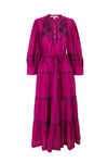 Embroidered long dress Colette - CABANA & ANTIK BATIK