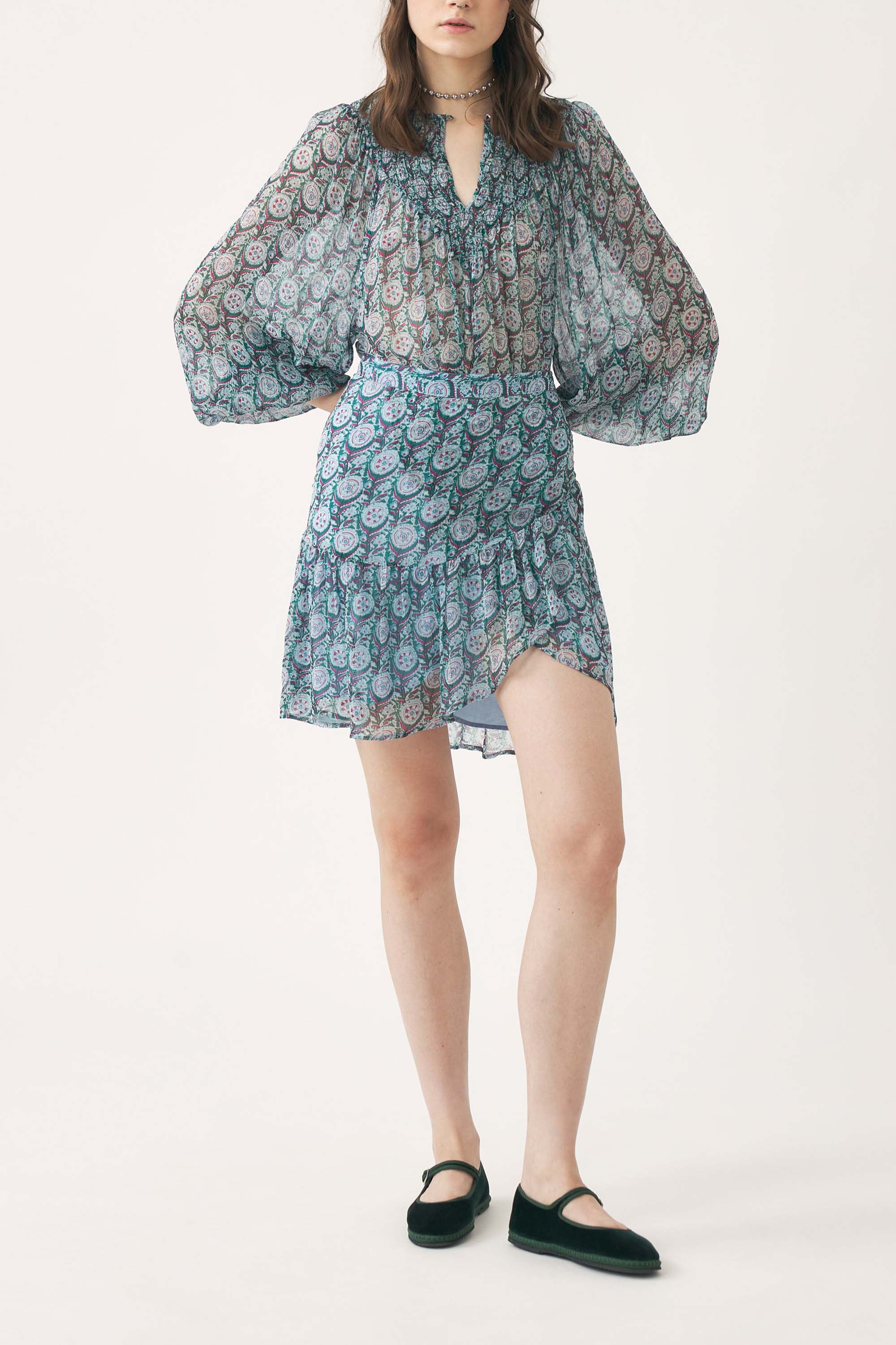 Chiffon print blouse Cassy